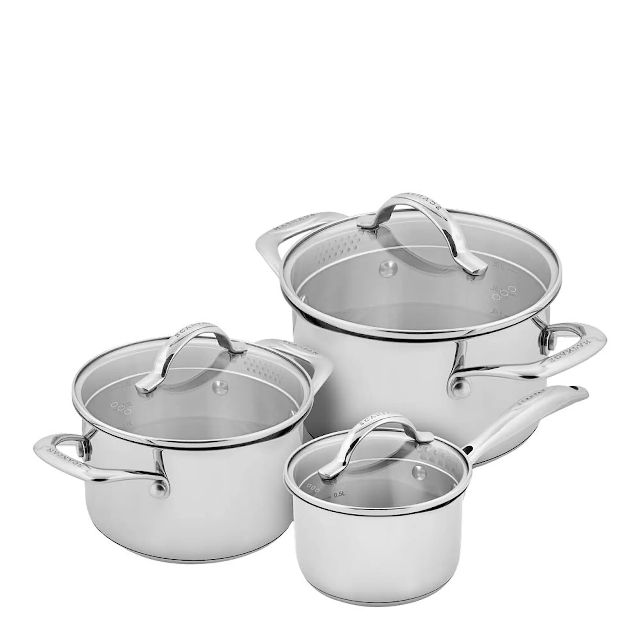 Scanpan STS Kattilasarja 3 osaa Ruostumaton