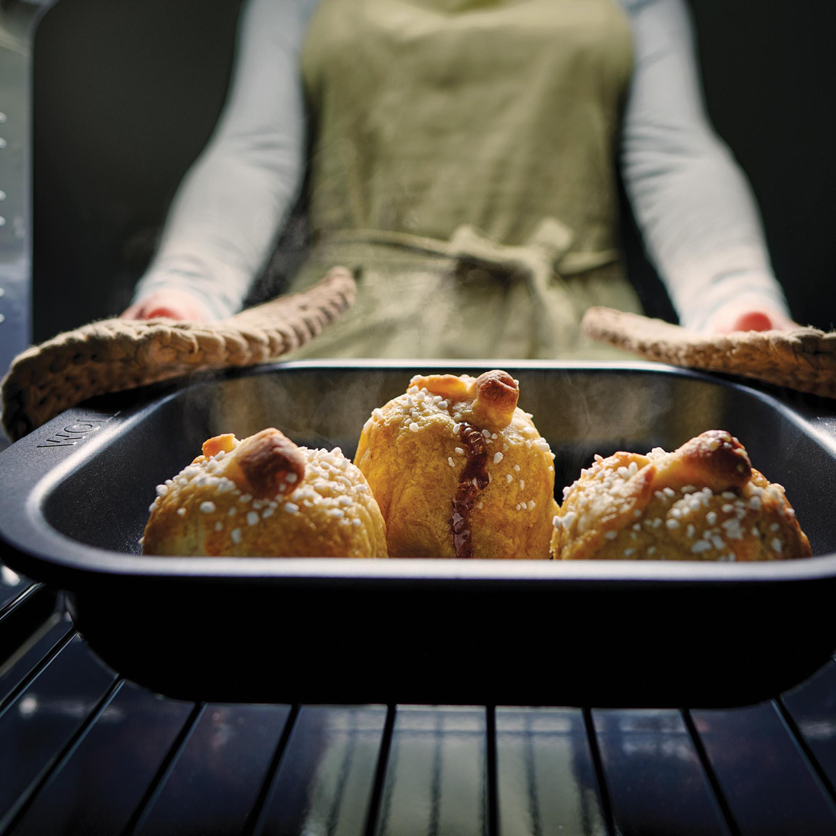 Woll Roast It ugnsform 3 delar svart