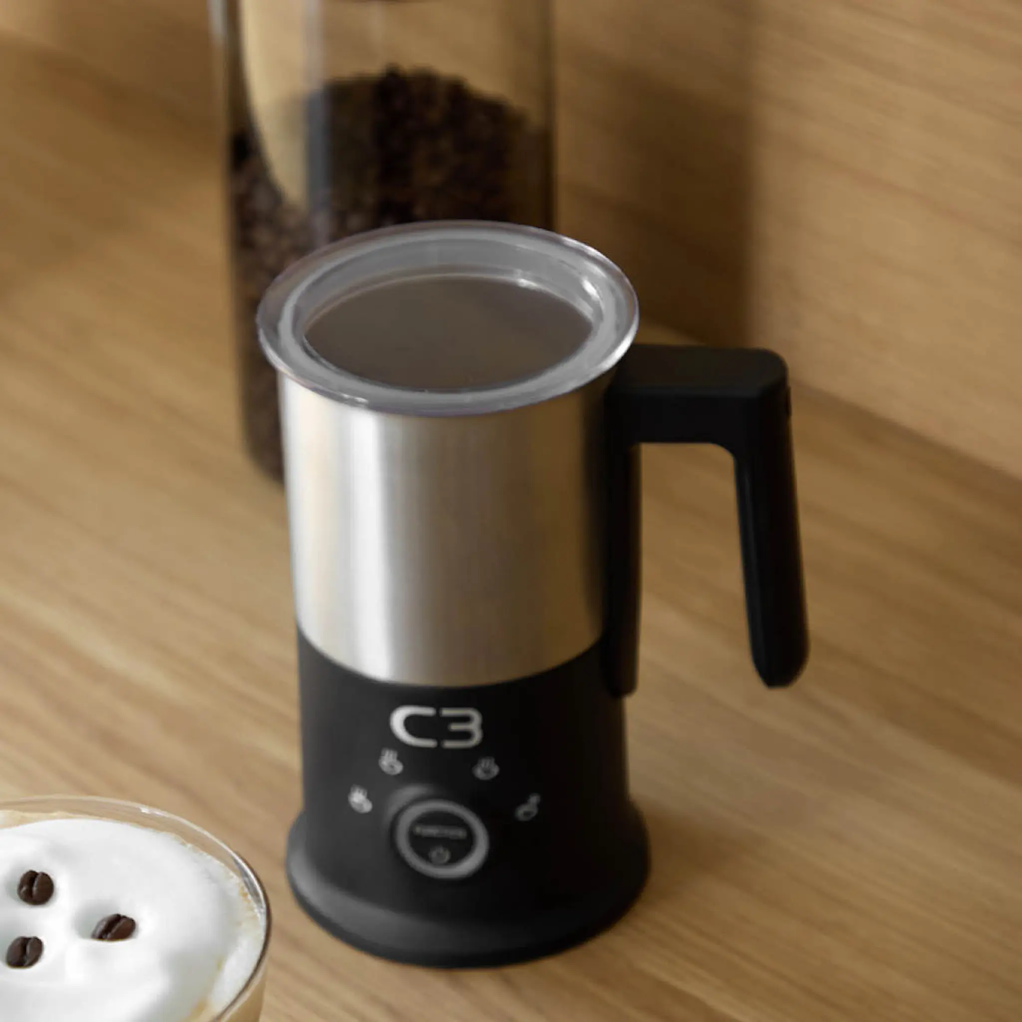 C3 Design Maidonvaahdotin MF700 240/115 ml Harjattu teräs