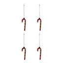 Stick juldekoration 4-pack dämpad röd