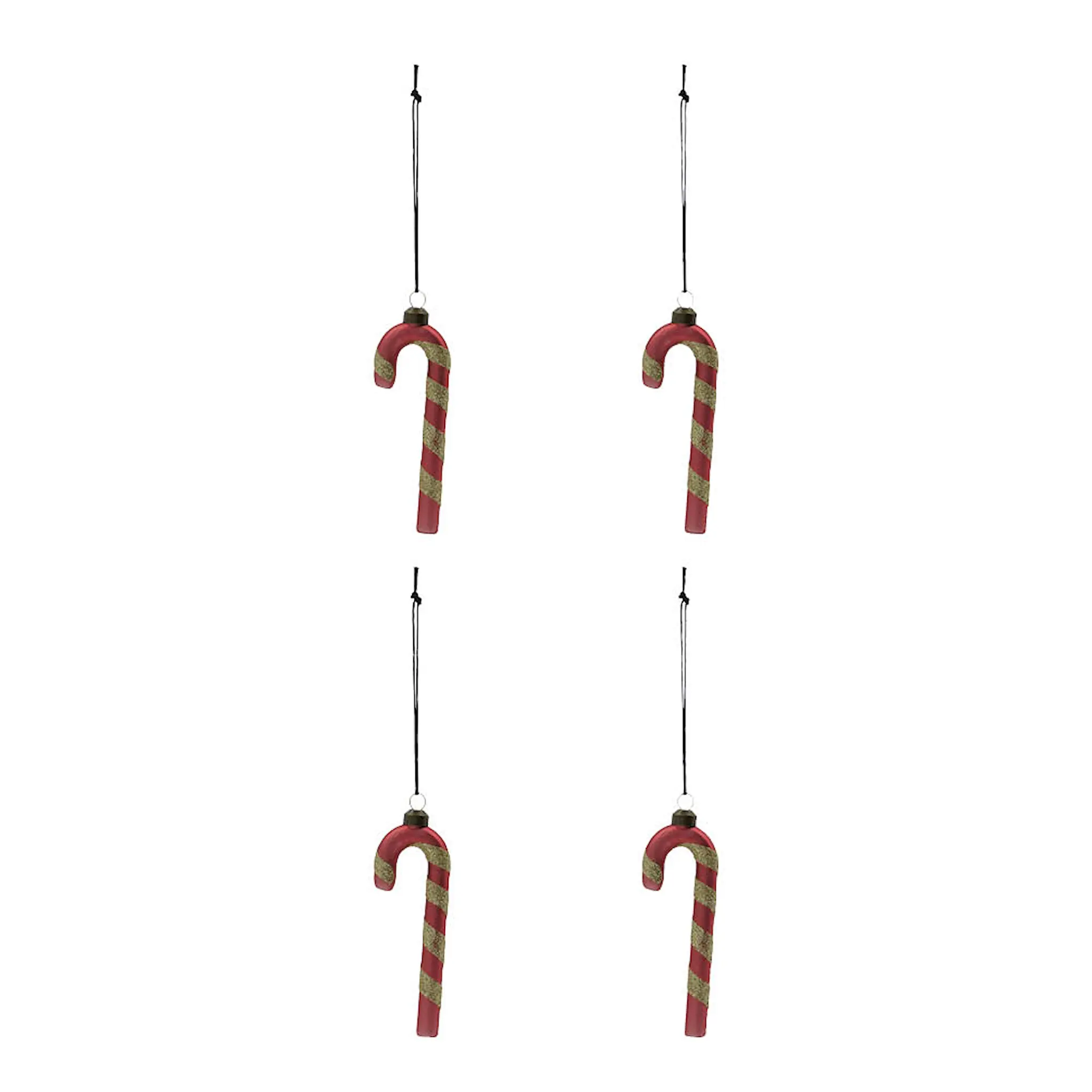 House Doctor Stick juldekoration 4-pack dämpad röd