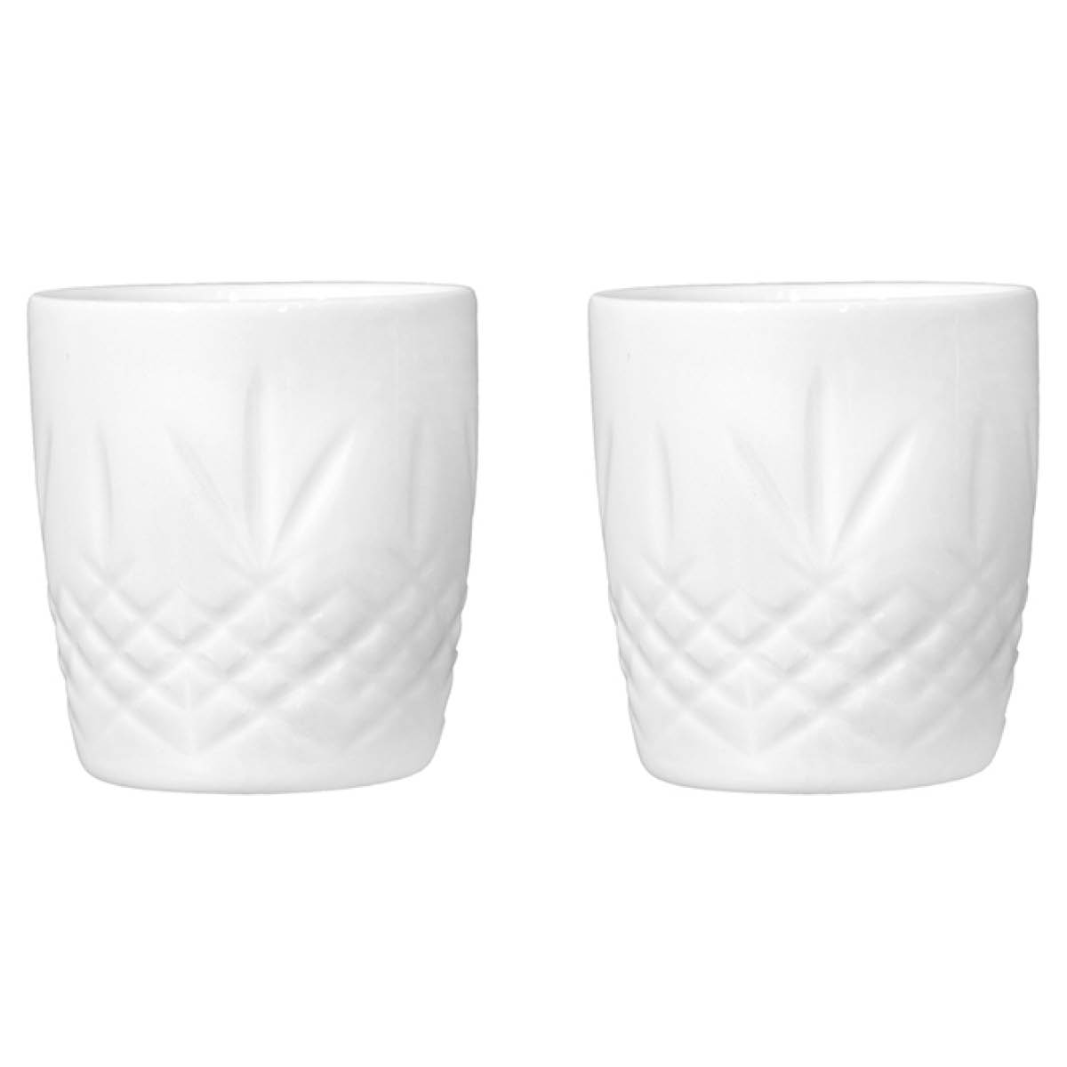 Frederik Bagger - Crispy Porcelain Muki 28,5 cl 2 kpl Valkoinen