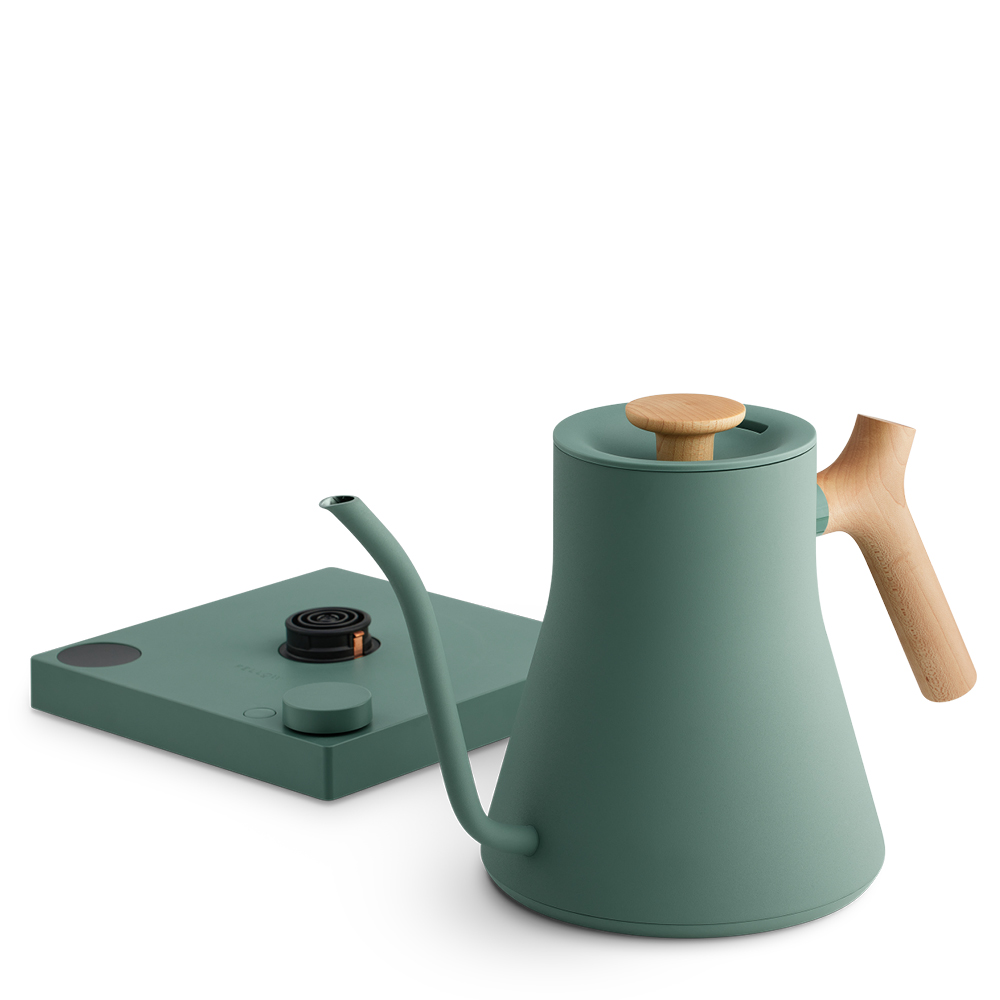 Fellow Stagg EKG Pro elektrisk vattenkokare 0,9 L smoke green/lönn