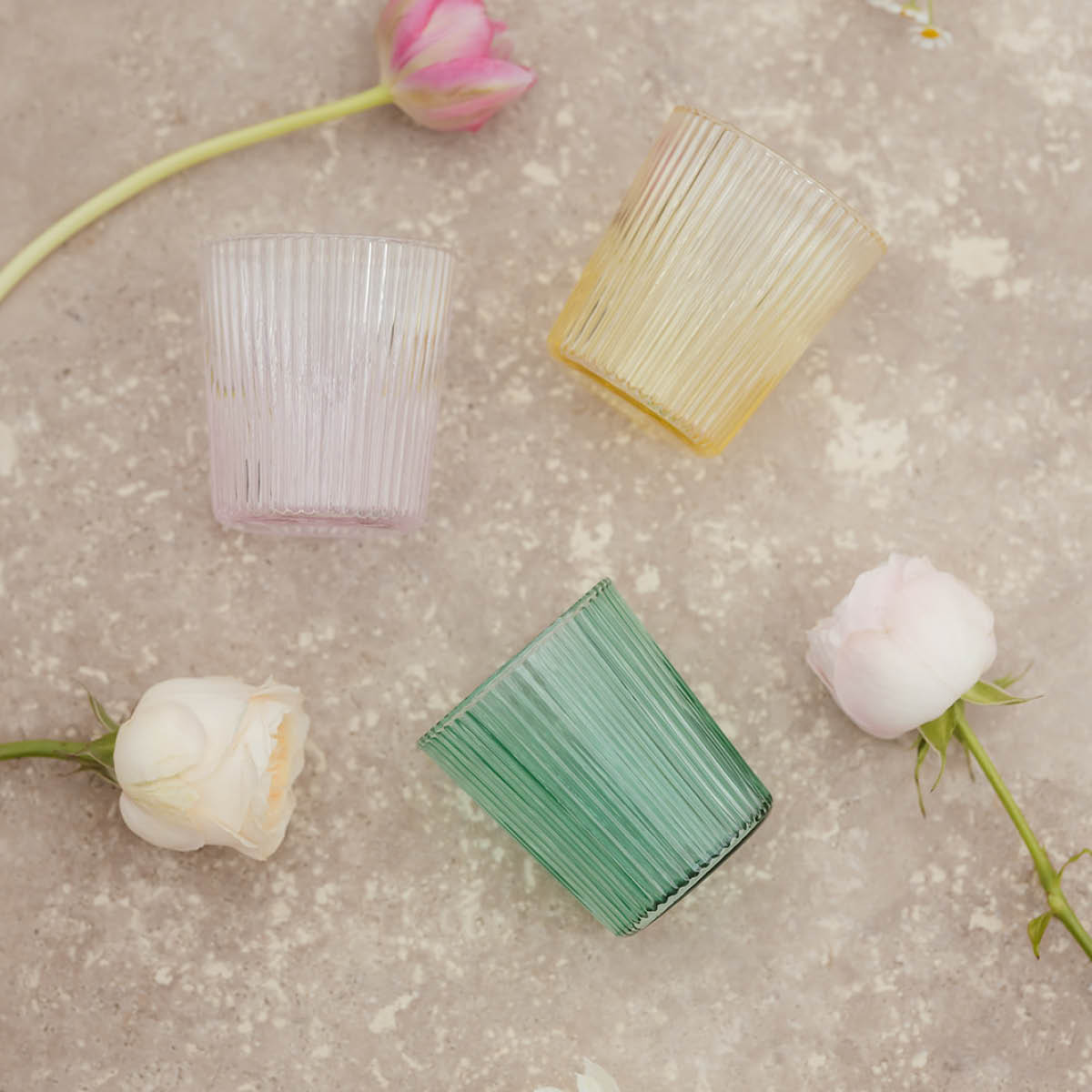 Paveau Ribbed Elegance Juomalasi Bondi 25 cl Vihreä