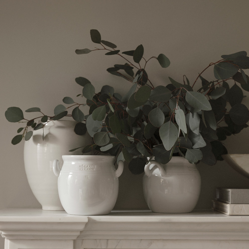 Höganäs Krukke 1L hvit