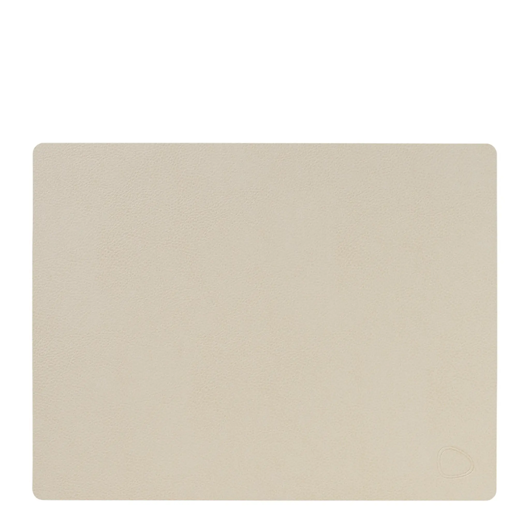 LIND DNA Leather Serene Rectangle Bordstablett 26x34 cm Cream