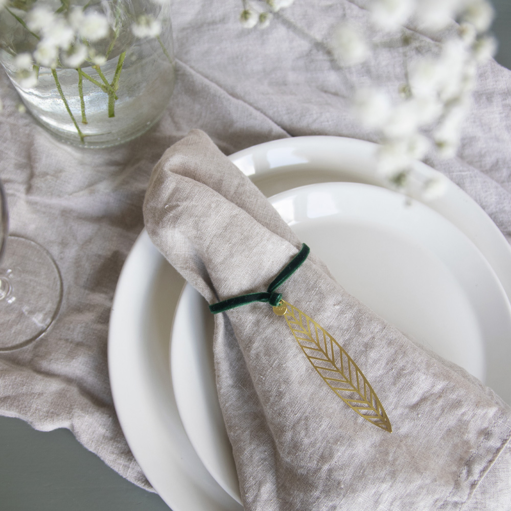 Pluto Deko Salix mønster 1,9x9x0,5 cm messing