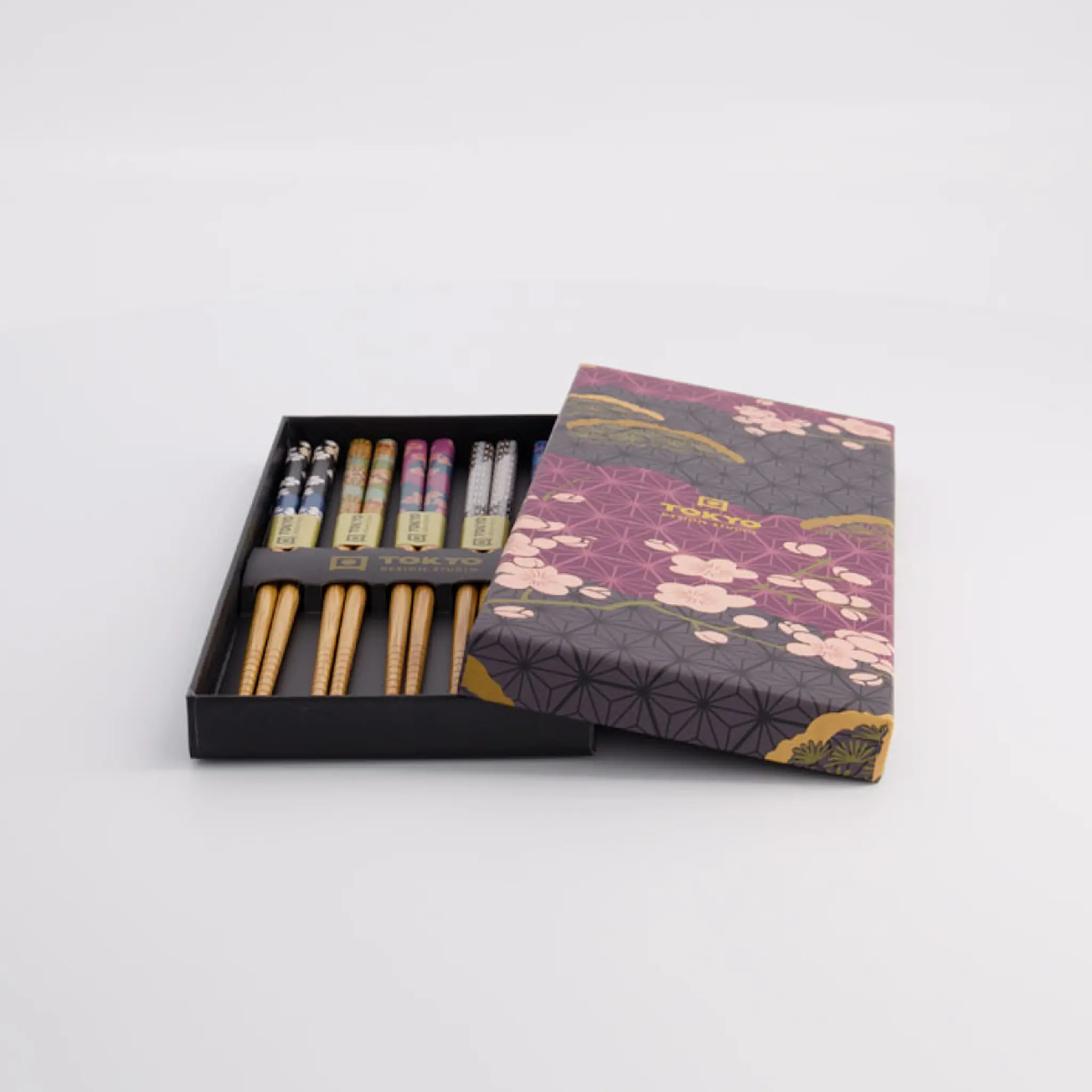 Tokyo Design Studio Ätpinnar gåvoset 5-pack flowers