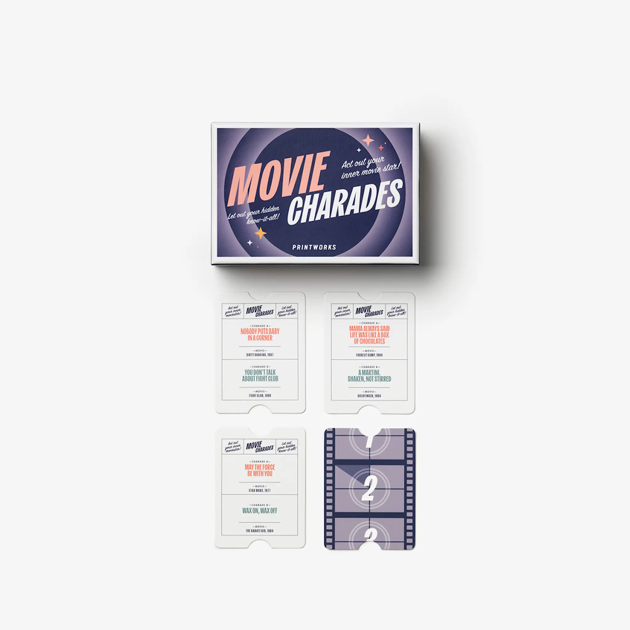 Printworks Spel Movie Charades kortspel