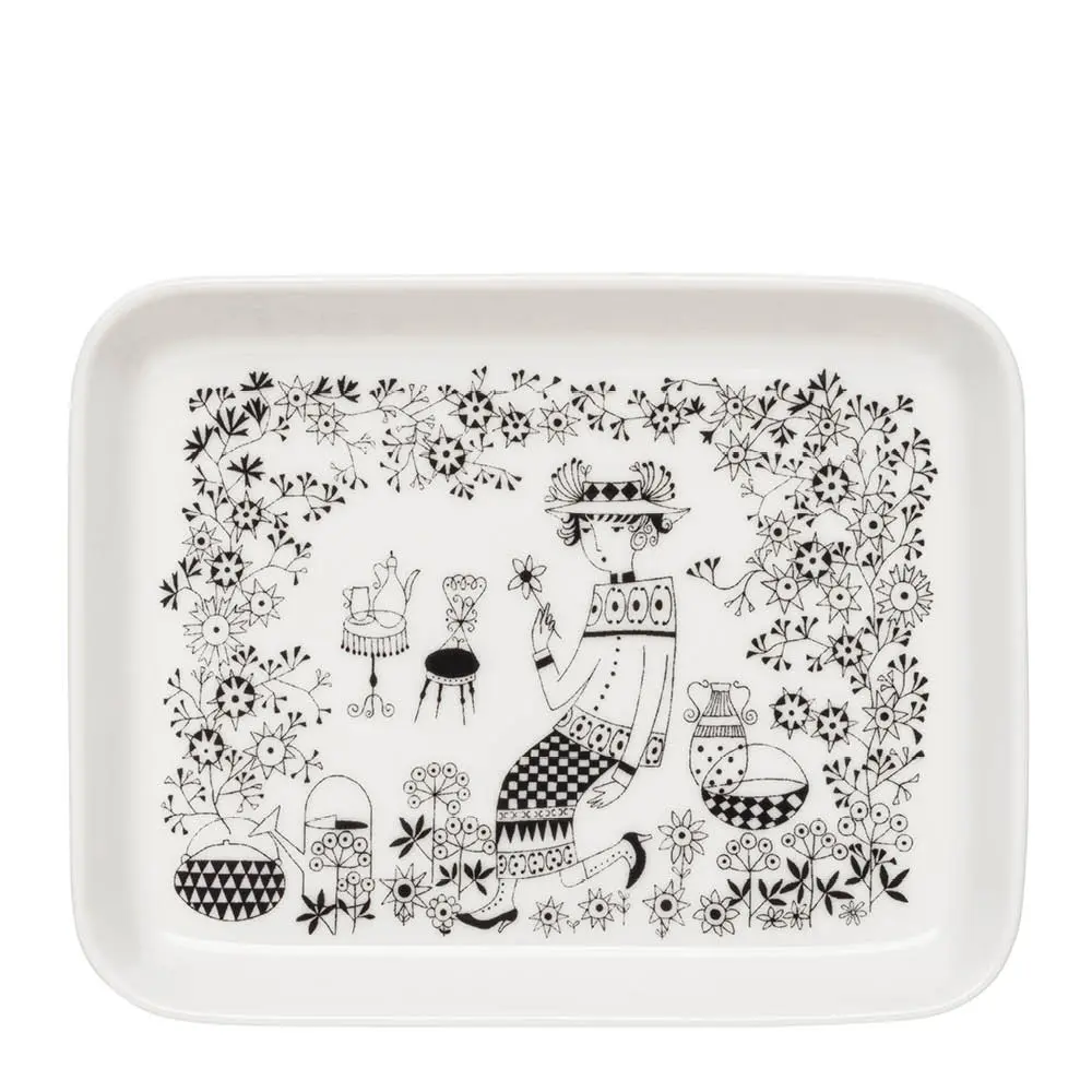 Emilia tallerken 15x19 cm hvit