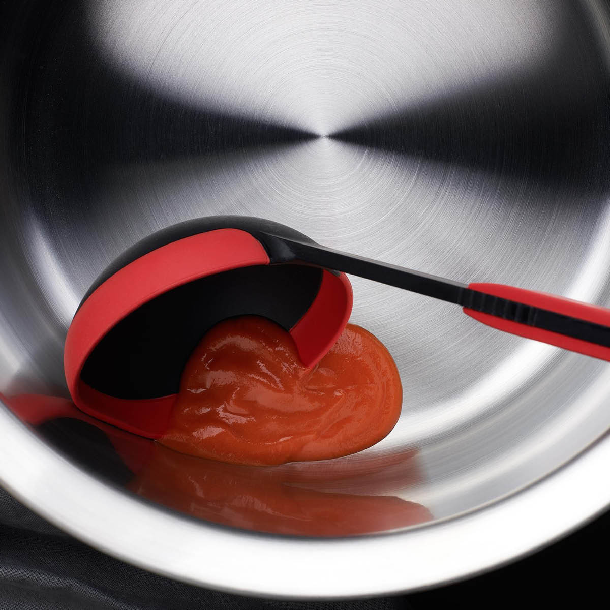 Woll Cook It soppslev 32 cm svart/röd