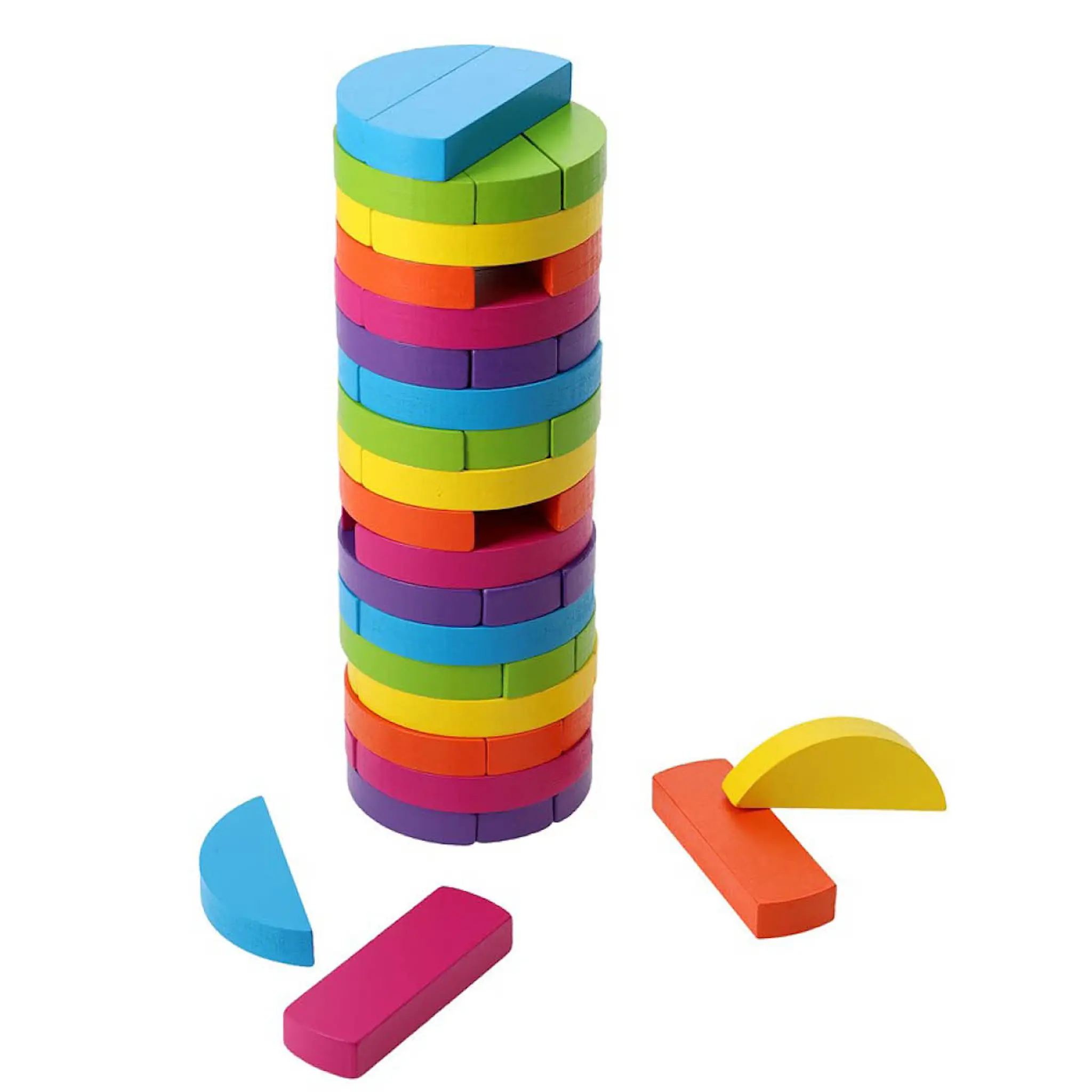 Games Room Jenga rund multicolor