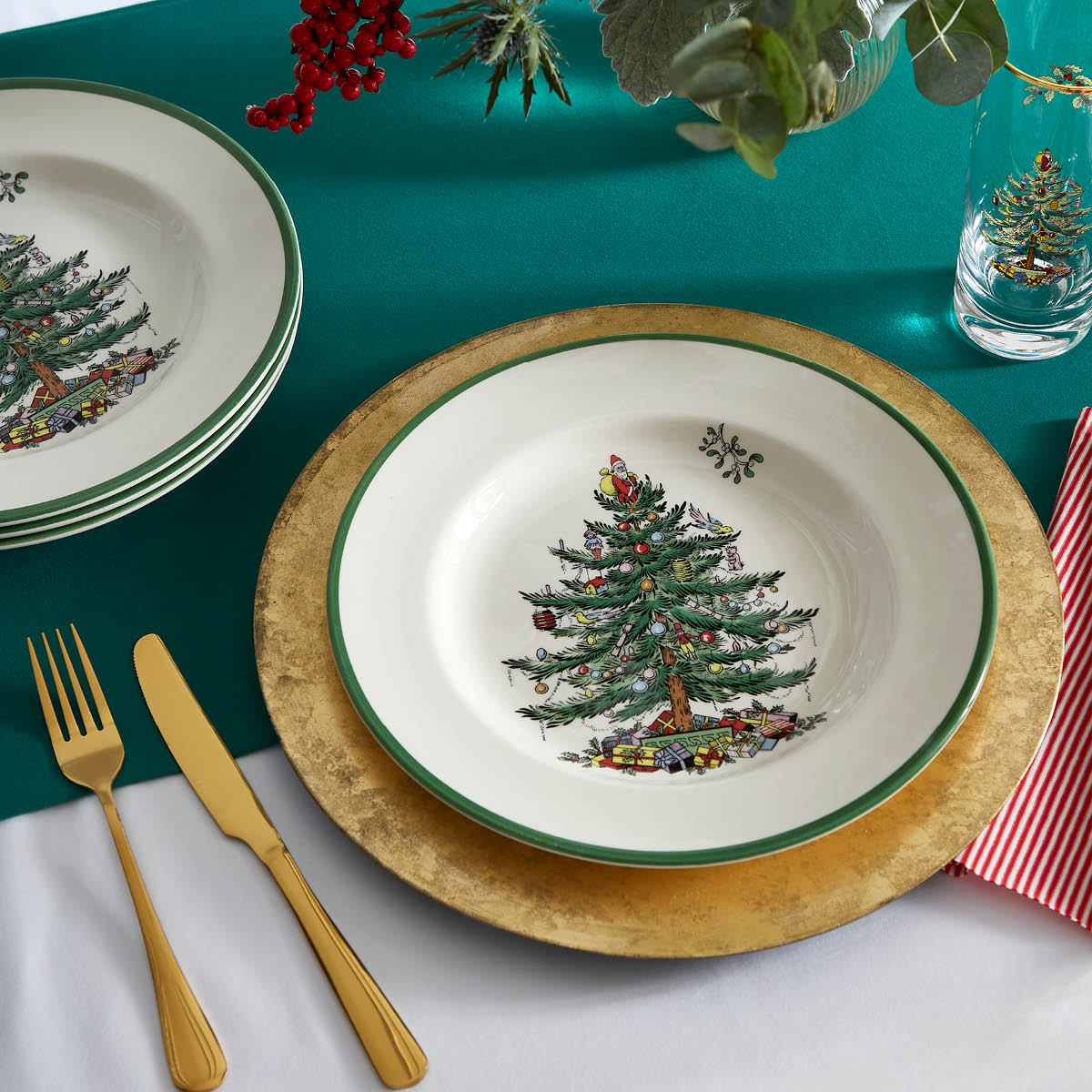 Spode Christmas Tree tallrik 27 cm