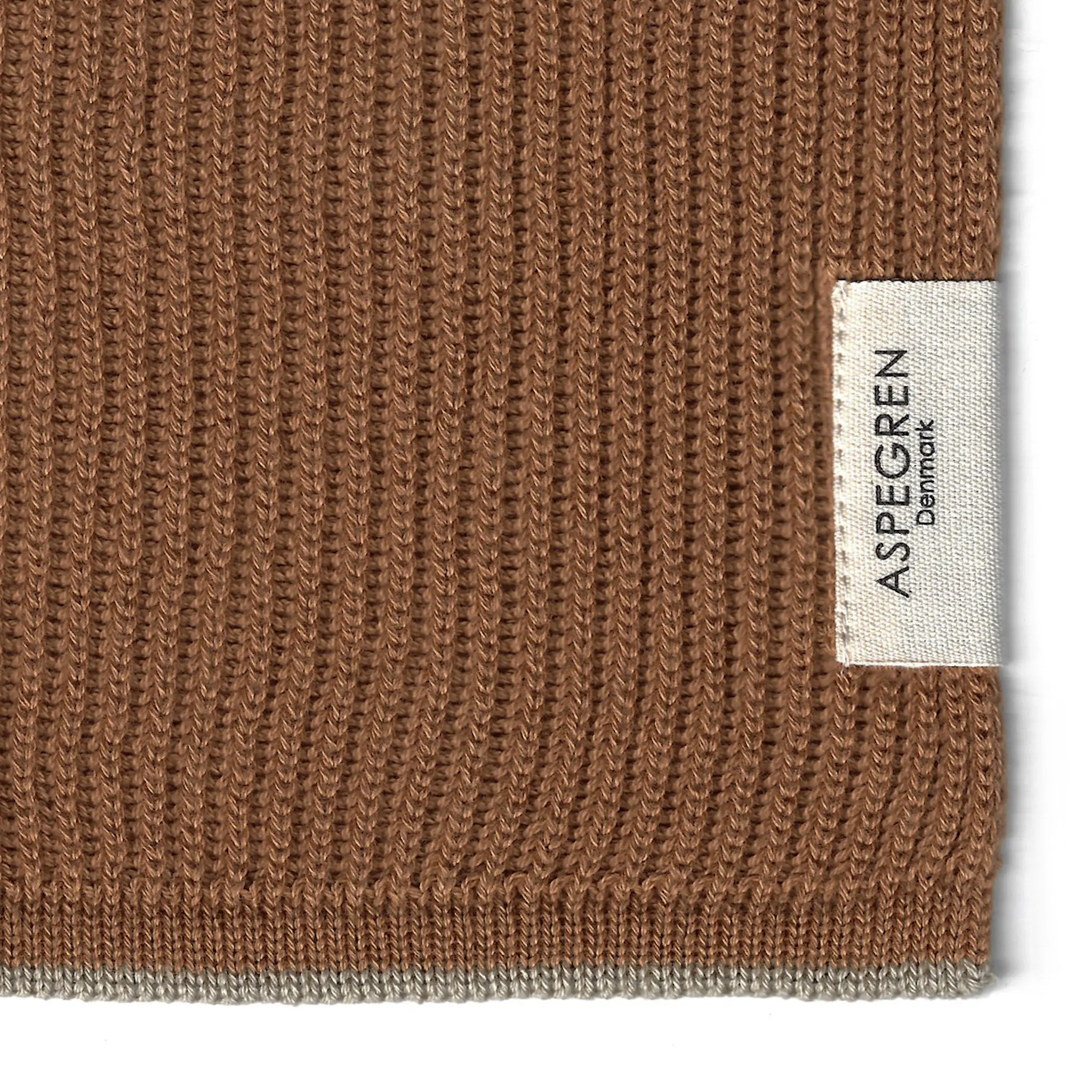 Aspegren Ripple disktrasa stickad 26x26 cm camel