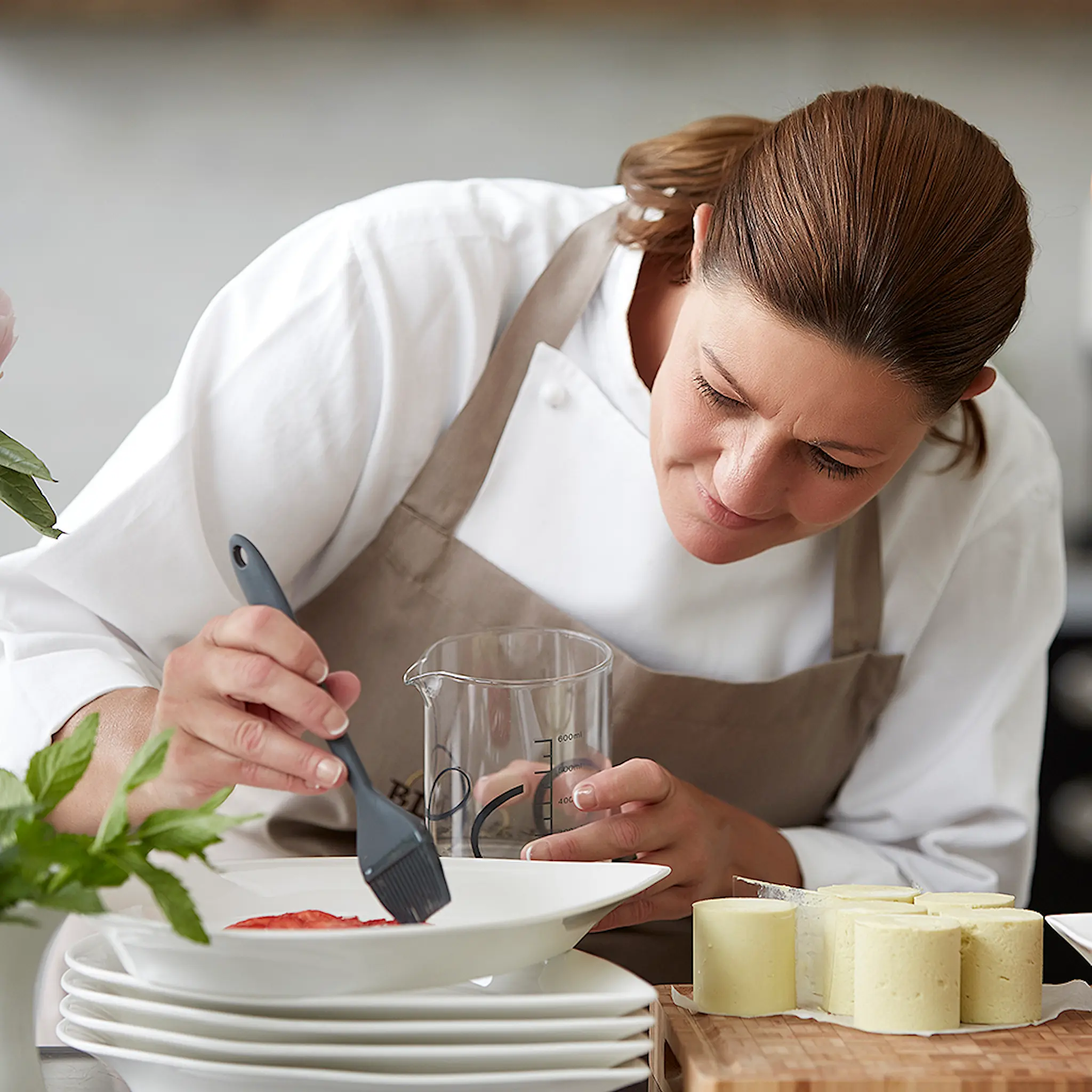 Blomsterberg Bakepensel 21 cm grå hover