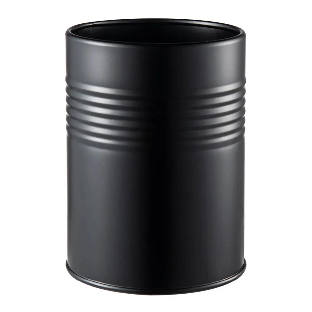 Black Box rund oppbevaringsboks 14x10,5 cm svart