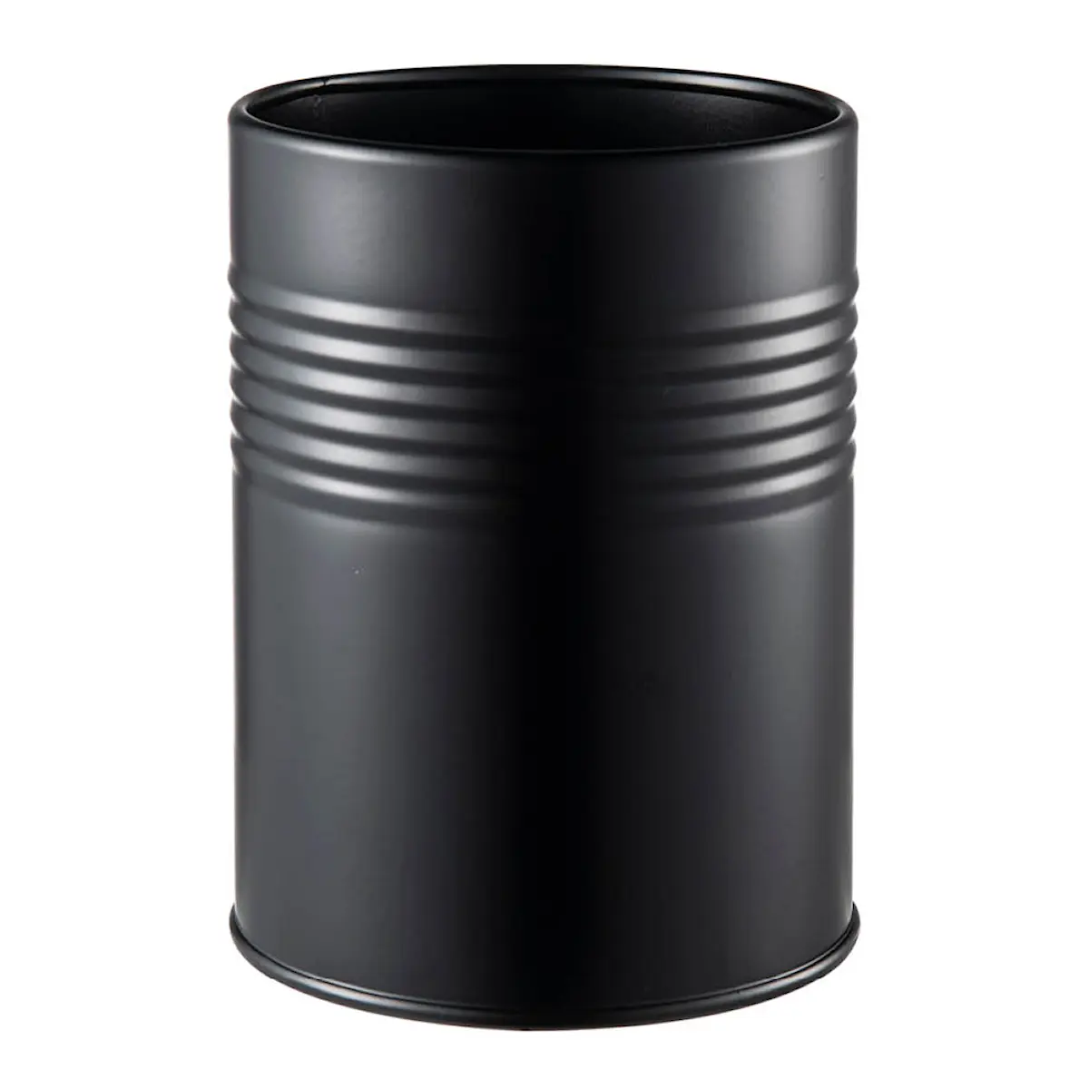 Modern House Black Box rund förvaringsburk 14x10,5 cm