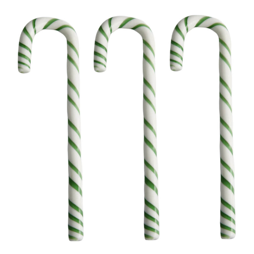 Kosta Boda Polka stav 17 cm 3-pack vit/grön