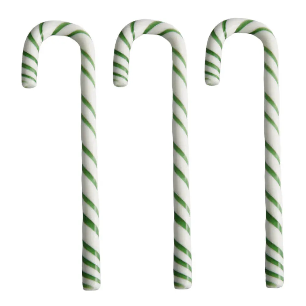 Polka tikkari 17 cm 3-pack valkoinen/vihreä