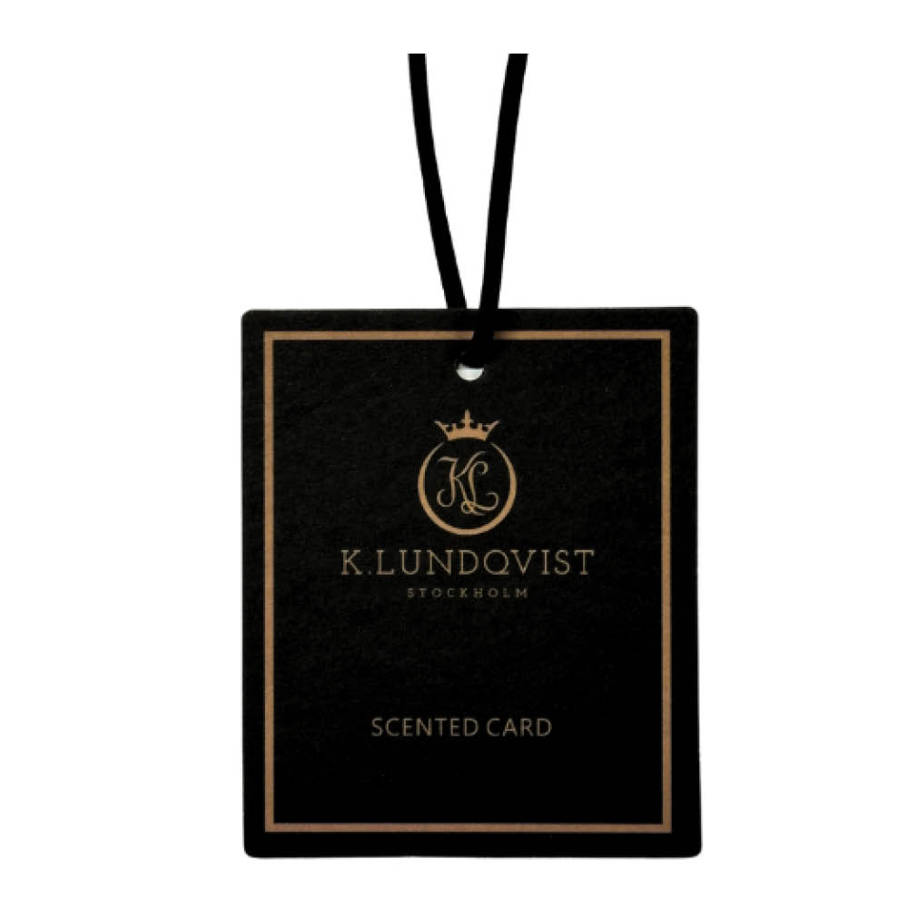 K. Lundqvist Stockholm Black Cashmere doftkort / bildoft