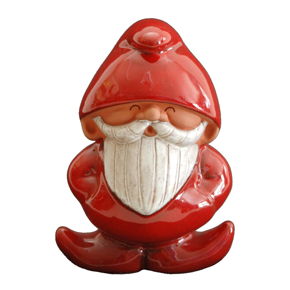 Nittsjö Luvnisse skjegg 15,5 cm rød terracotta