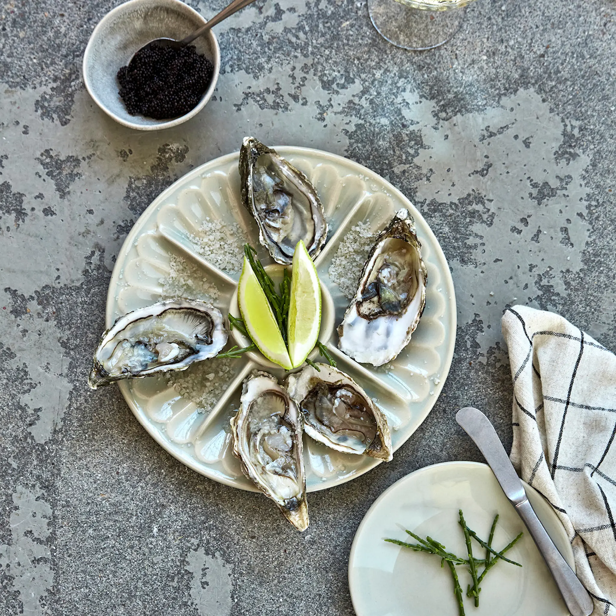 House Doctor Diva serveringsfat 25 cm ljusblå