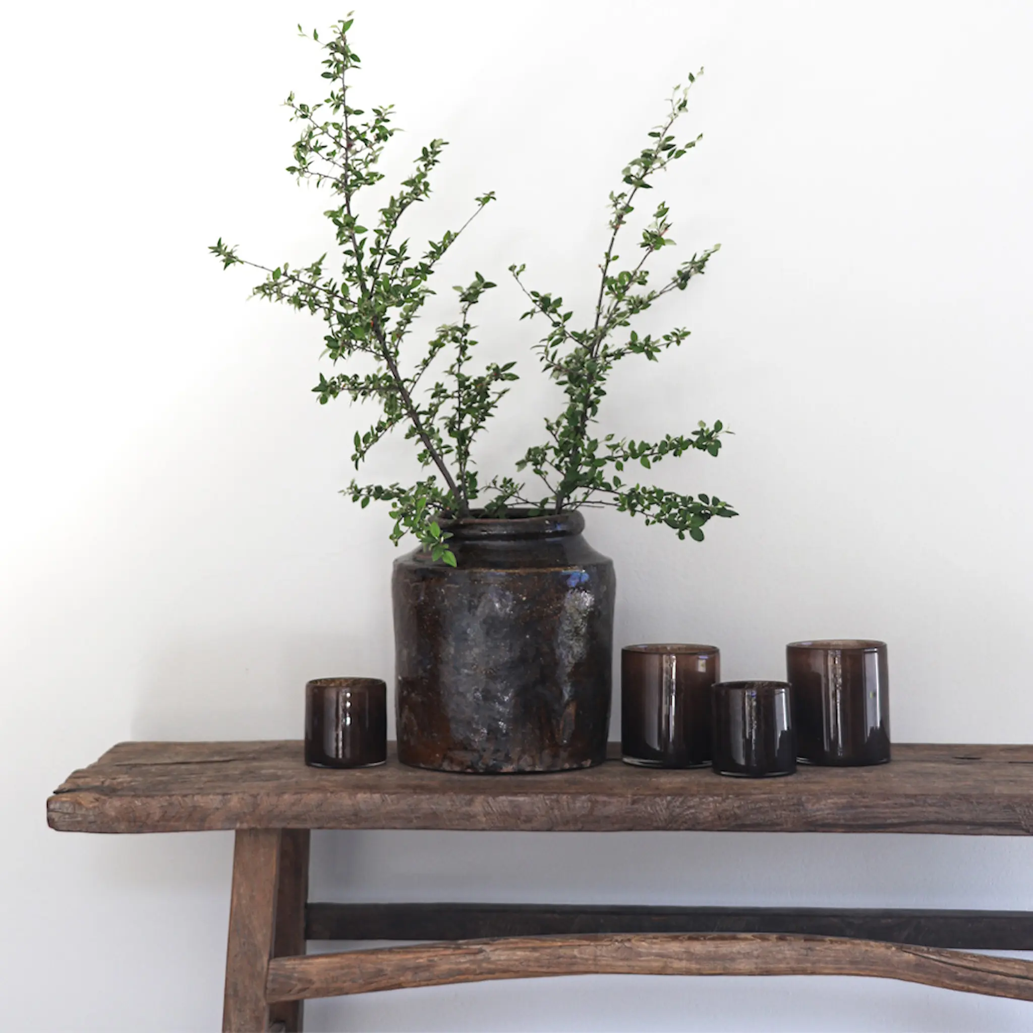 Tell Me More Lyrik Kynttilälyhty 12x14 cm Dark Brown