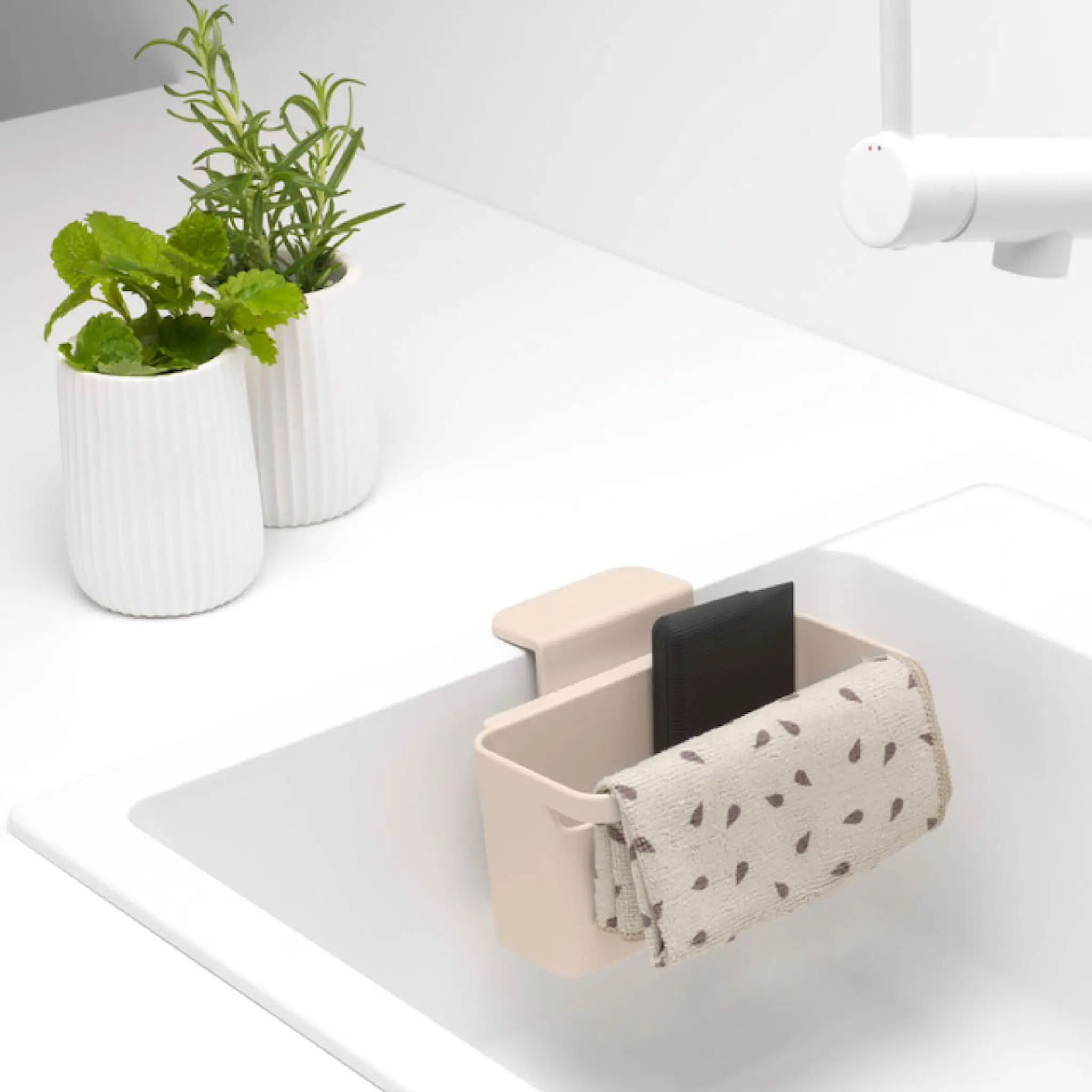 Brabantia SinkSide disktrasa mikrofiber 30x30 cm 2-pack soft beige