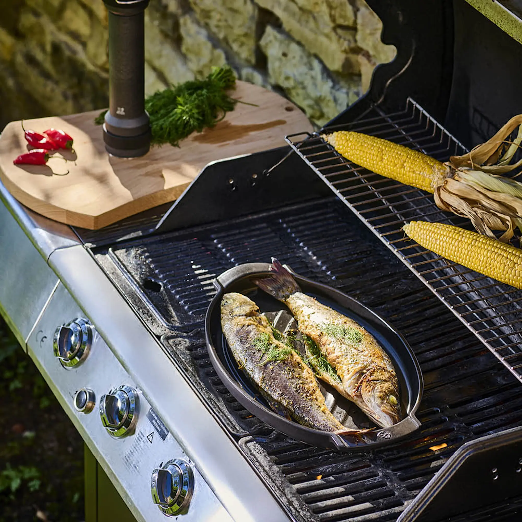 Peugeot Grill2Table oval grillplatta 41 cm svart