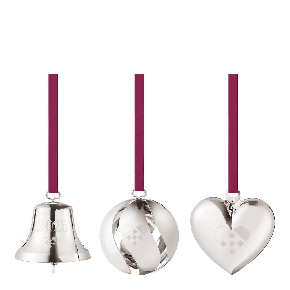 Georg Jensen Jul 2025 ornamentsett 3 deler sølv