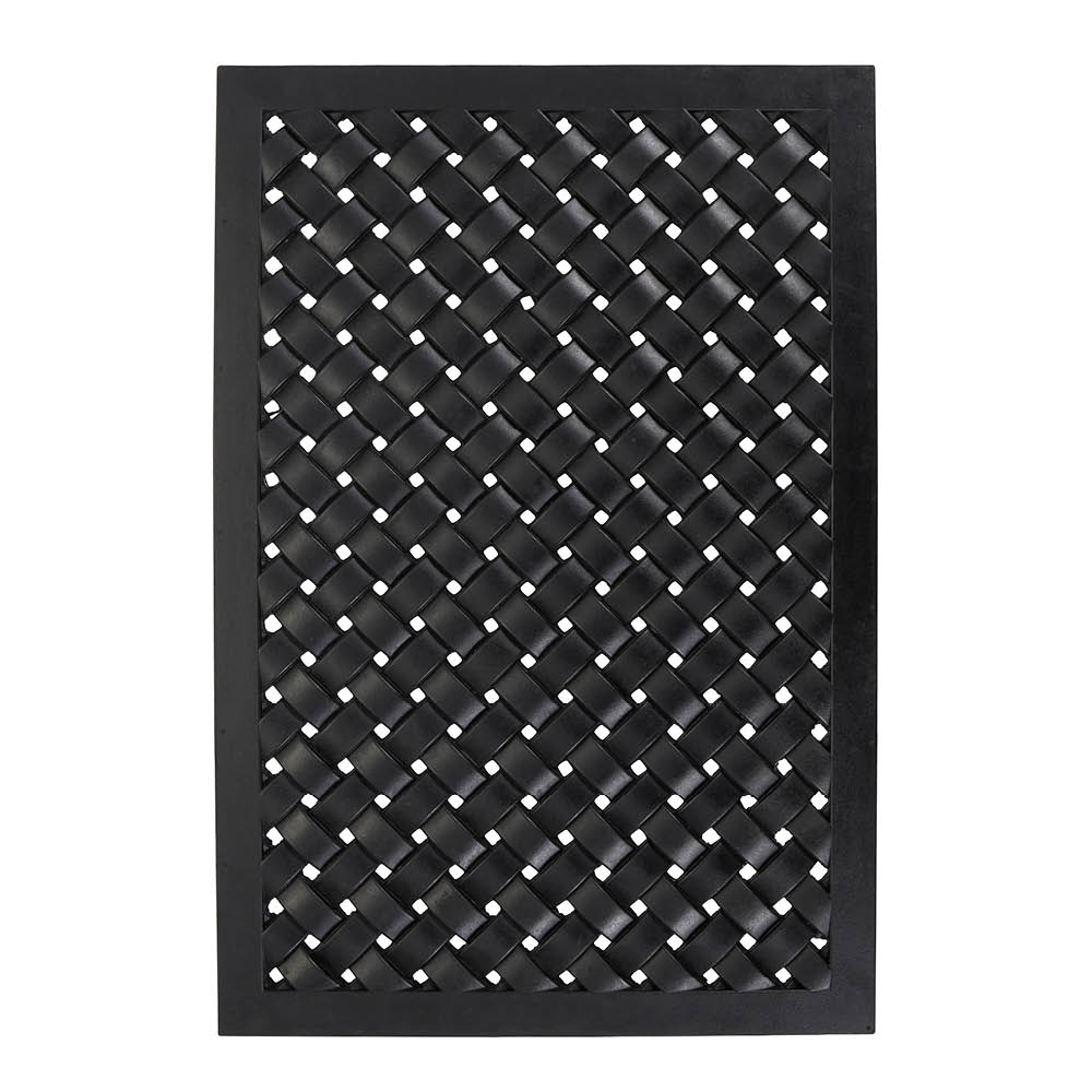 House Doctor Braid Kynnysmatto 90x40 cm Musta