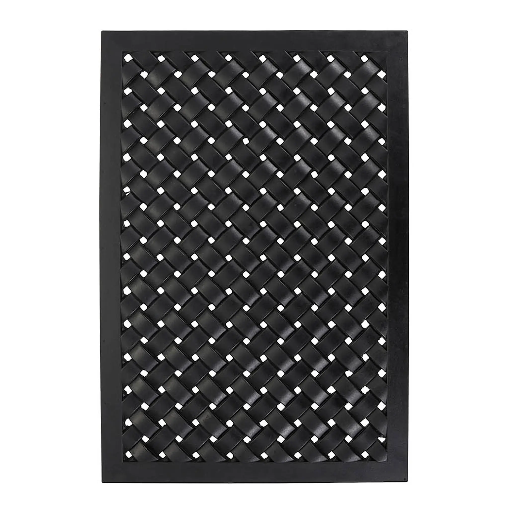 House Doctor Braid Kynnysmatto 90x40 cm Musta