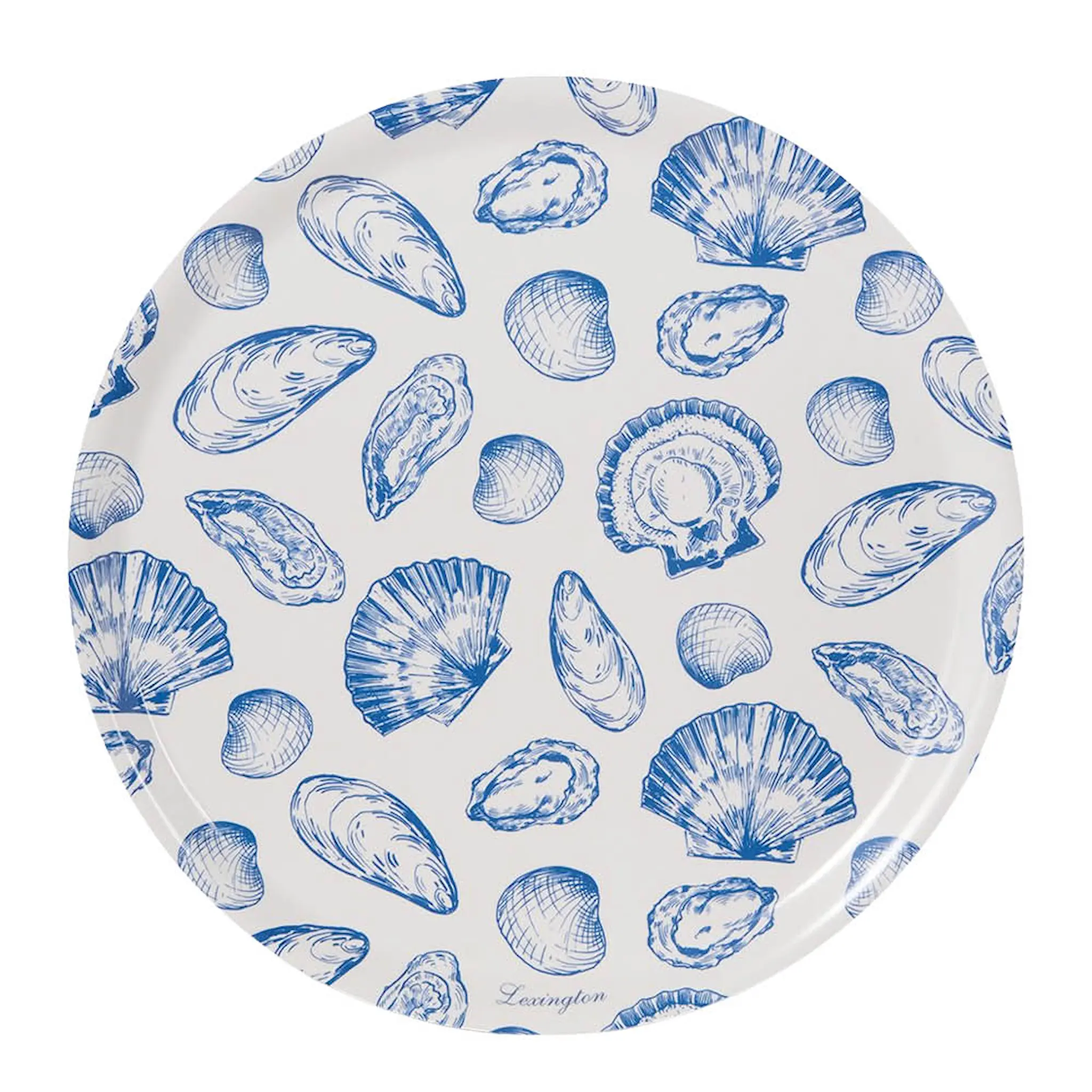 Lexington Kaksipuolinen tarjotin 38 cm Sininen/Valkoinen