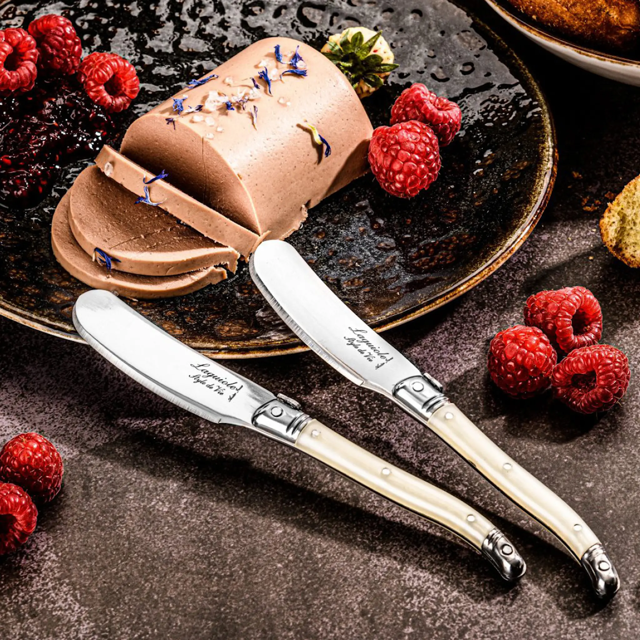 Laguiole Style de Vie Smörkniv 4-pack pearl