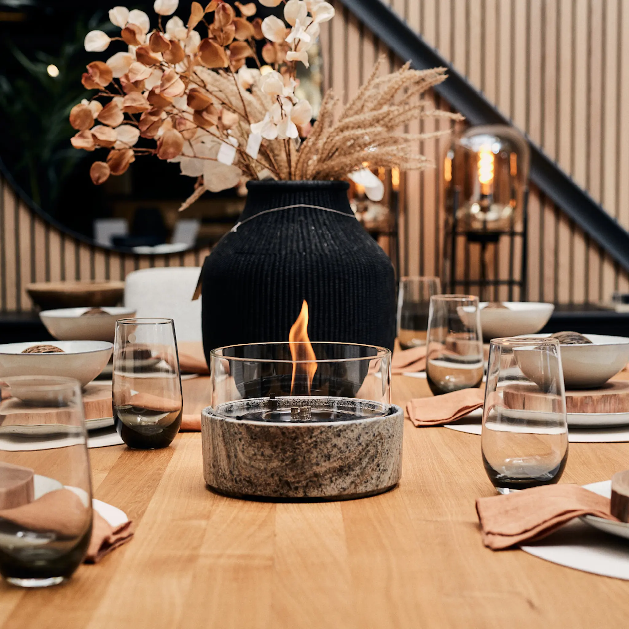 Tenderflame Café 18 Sisustustuli 19 cm Earth Stone