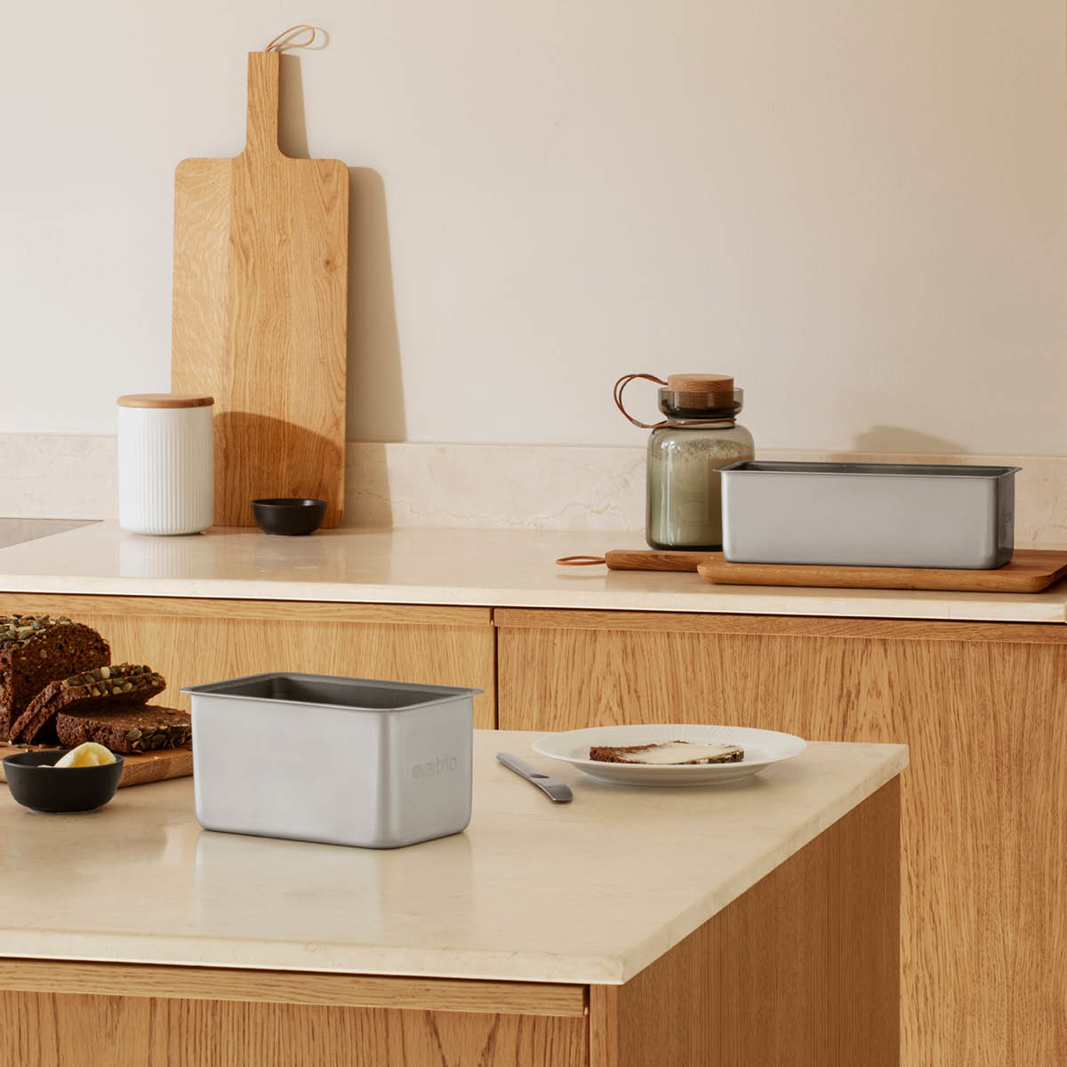 Eva Trio Professional rugbrødform 2L keramisk non-stick grå