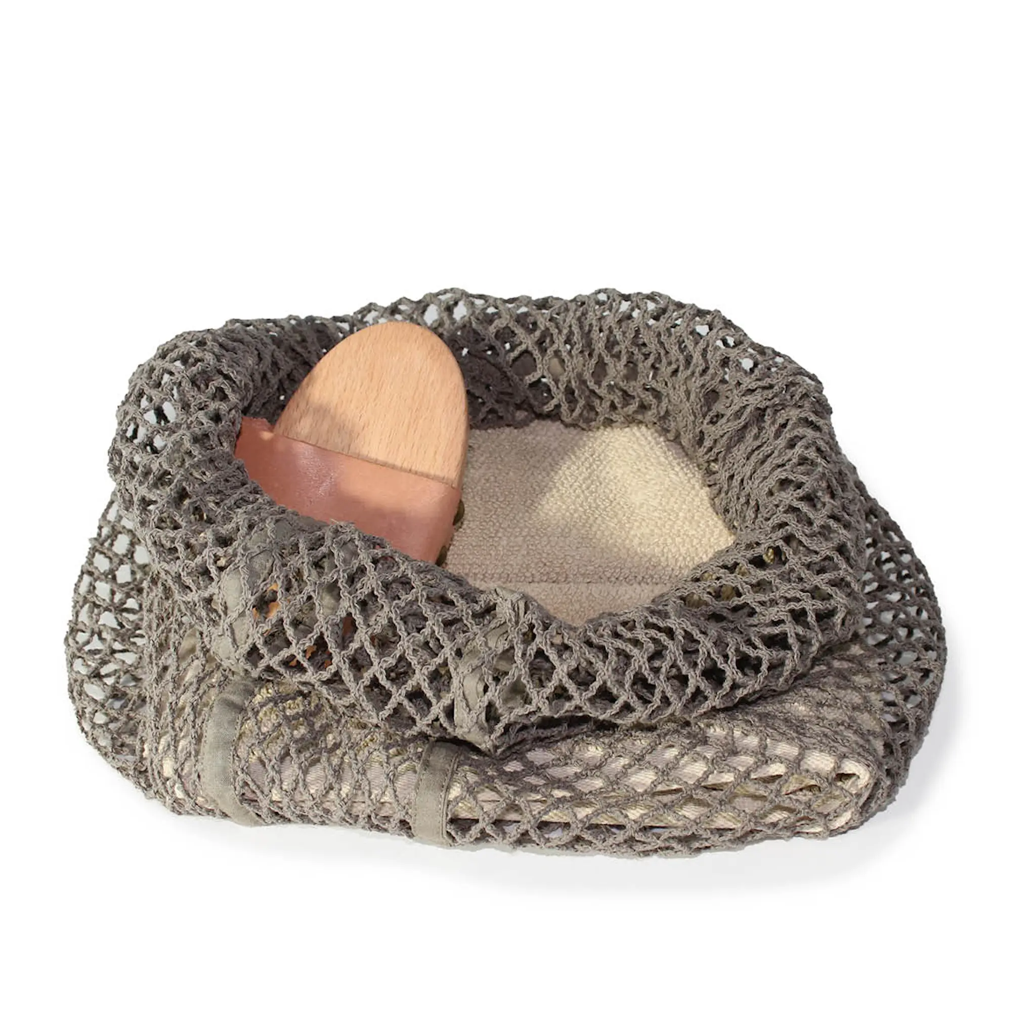 The Organic Company Återanvändbar nätpåse stor 40x30 cm clay