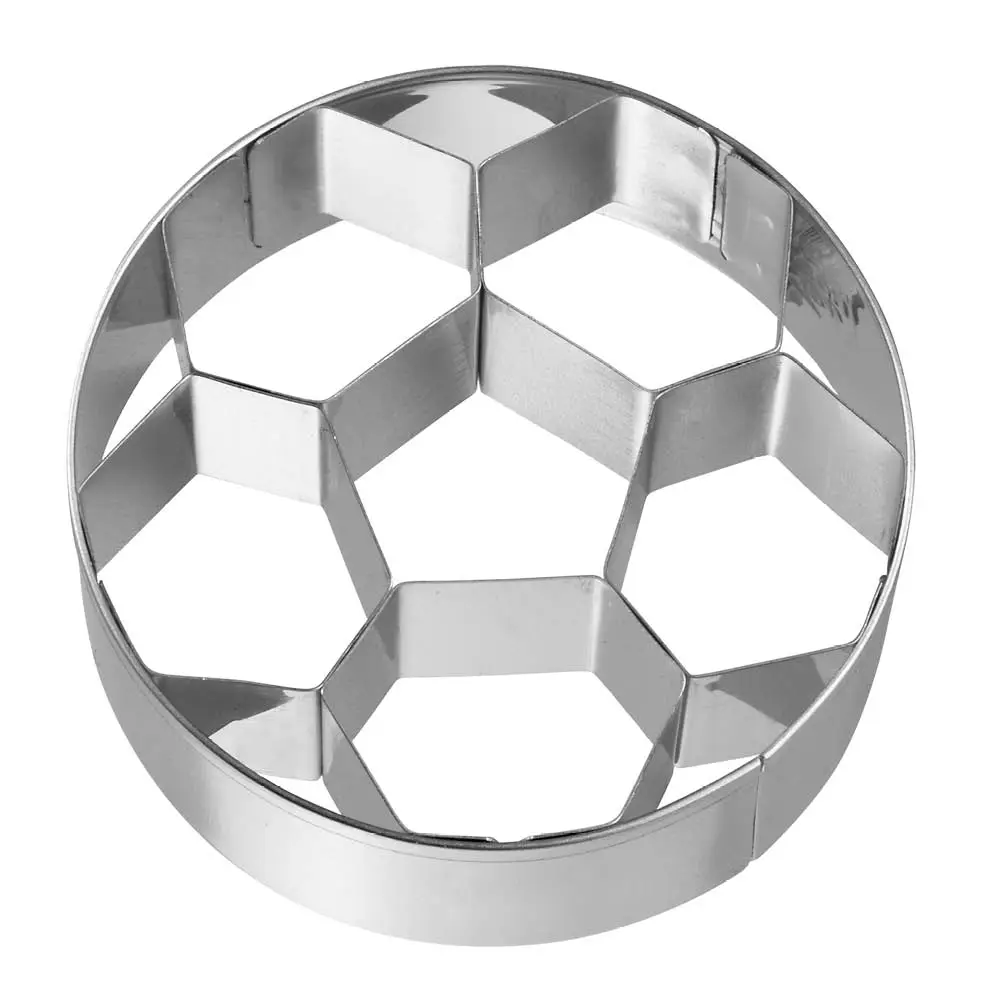 Cookie Cutters Piparkakkumuotti jalkapallo 6,5 cm ruostumatonta terästä