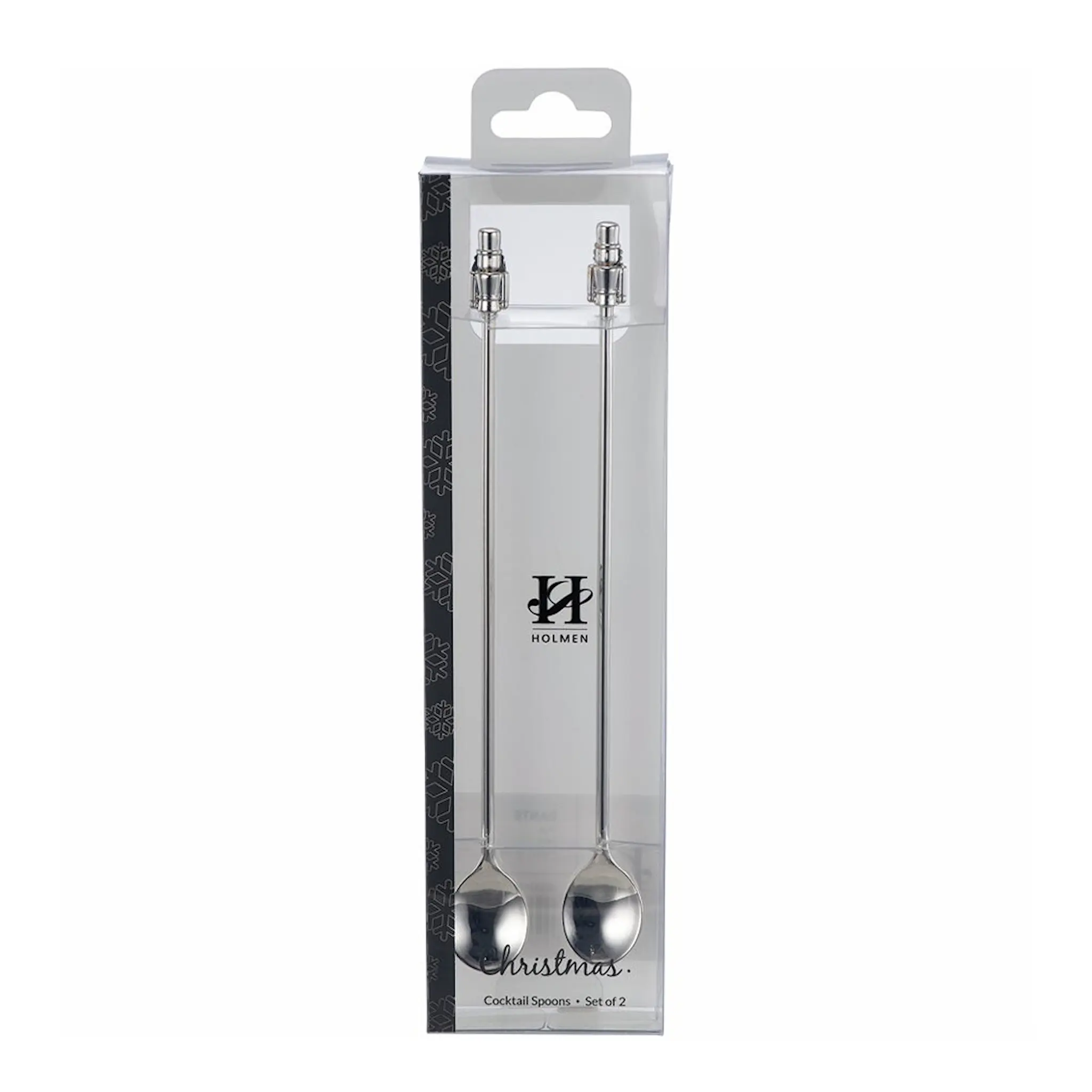 Holmen Dante lång sked 19 cm 2-pack Nötknäppare silver