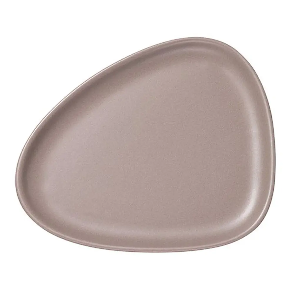 Curve Stoneware Lautanen 22x19 cm Harmaa