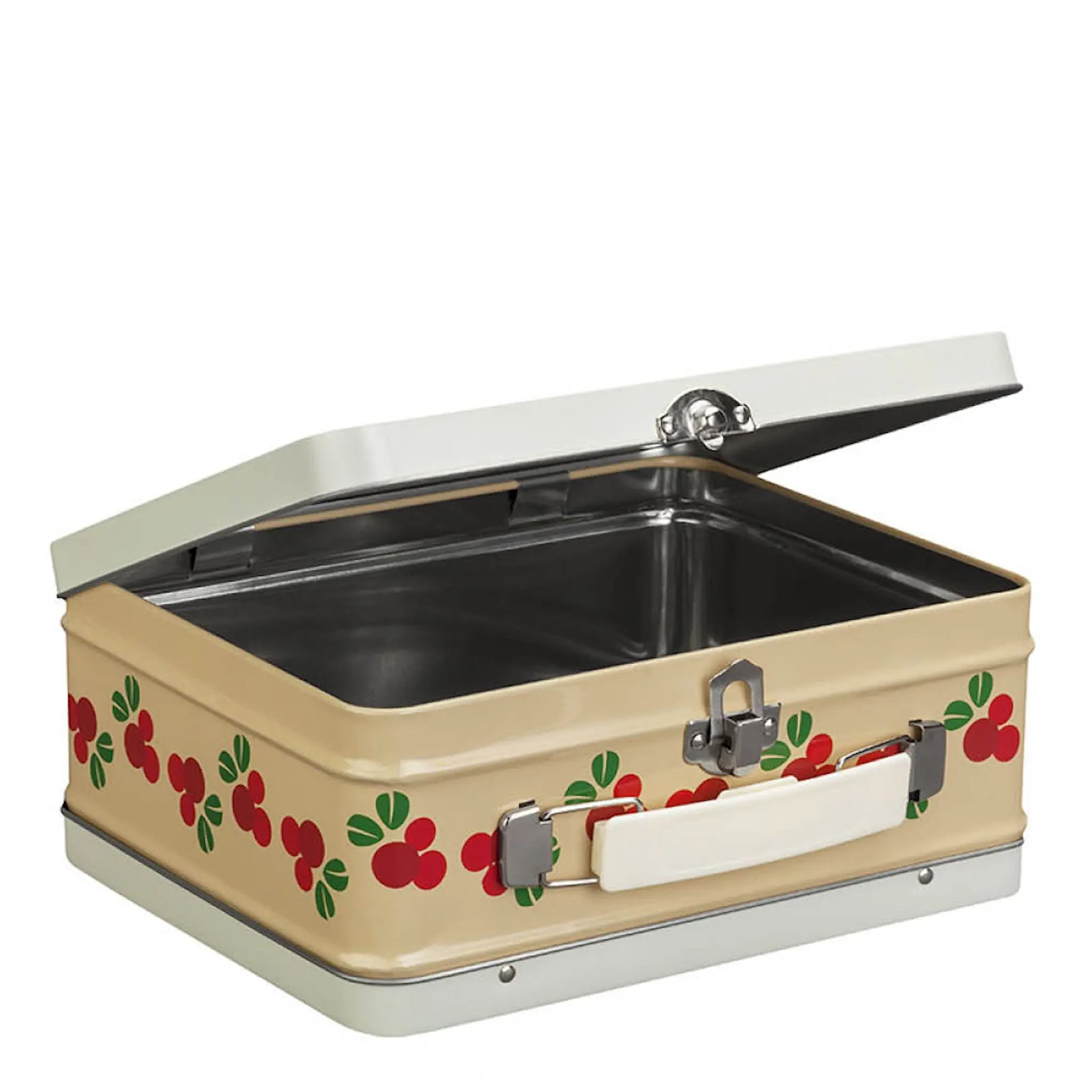 Blafre Lingon plåtväska 16x19 cm beige/röd