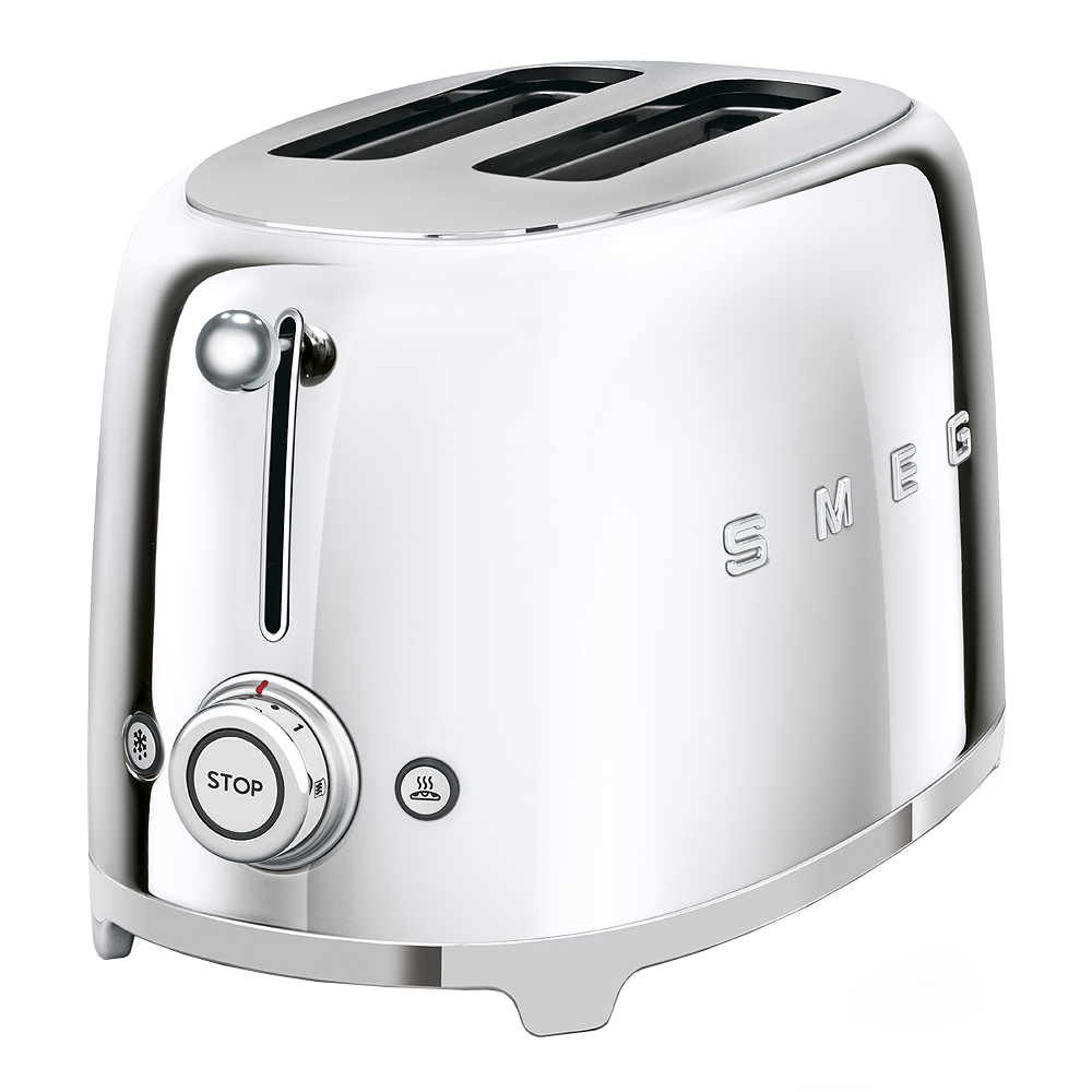 Smeg Brødrister TSF01 2 skiver krom