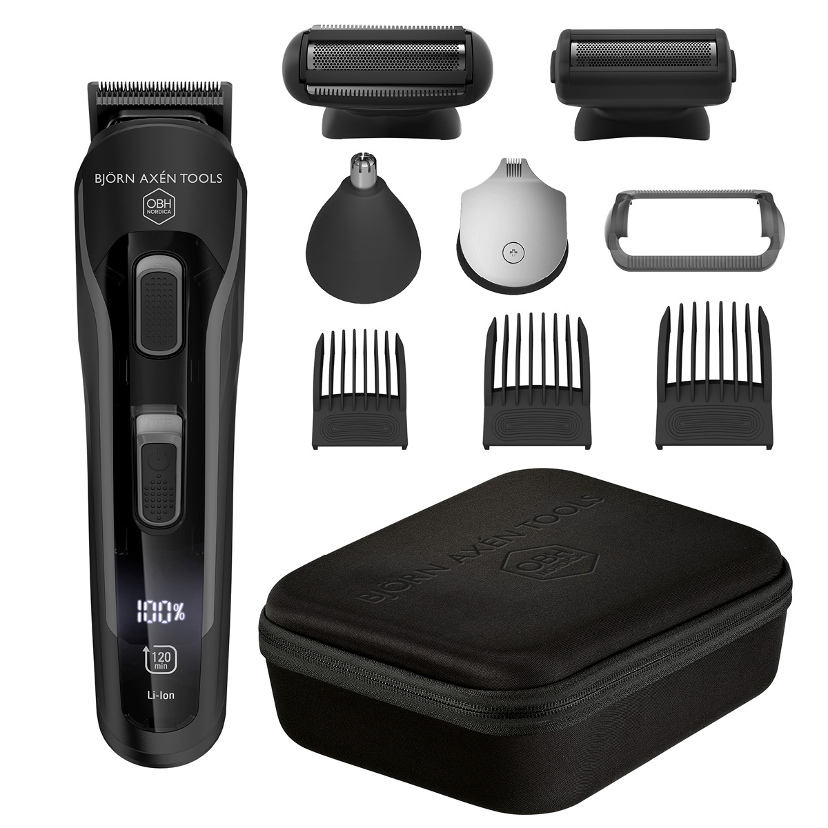 OBH Nordica Björn Axen Tools Multi Pro Groomer hårtrimmer HH944MN0 svart