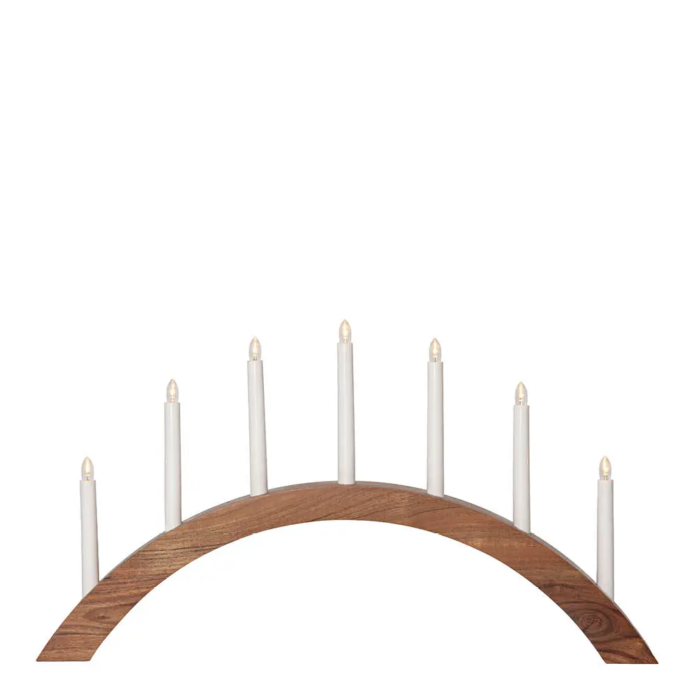 Acca adventtikynttelikkö kaarimalli 40 cm ruskea