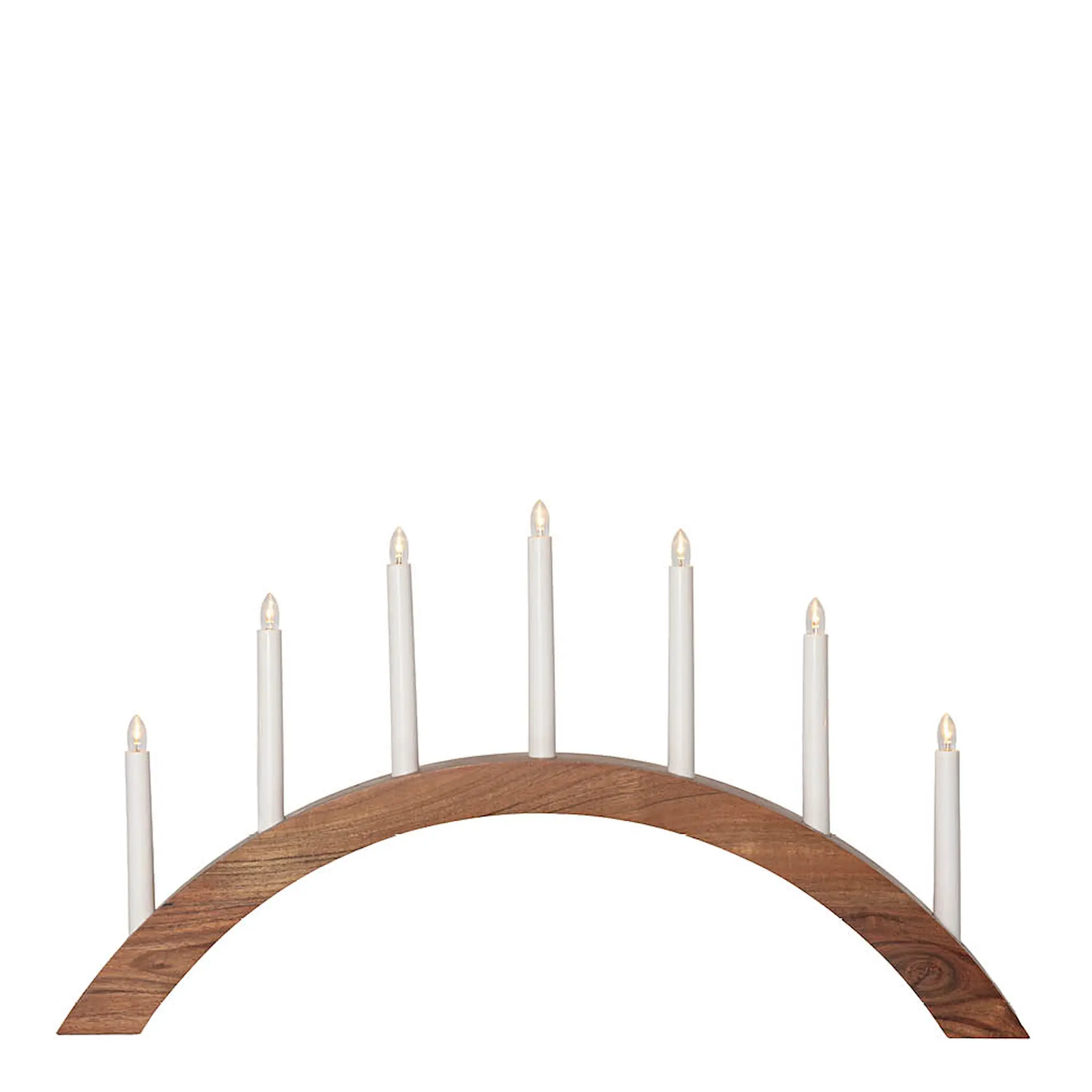 Star Trading Acca adventsljusstake bågform 40 cm brun