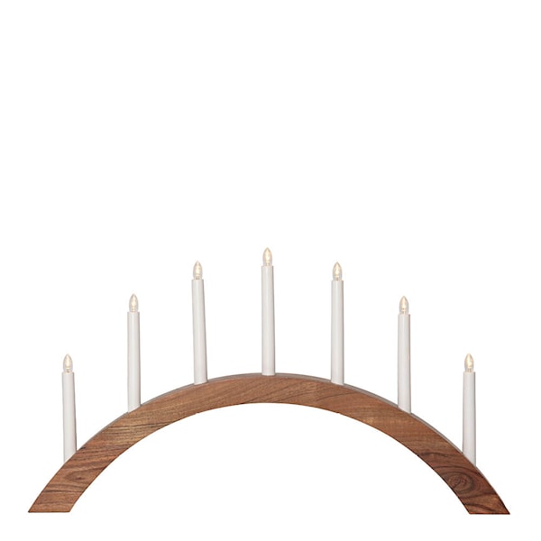 Acca adventsljusstake bågform 40 cm brun