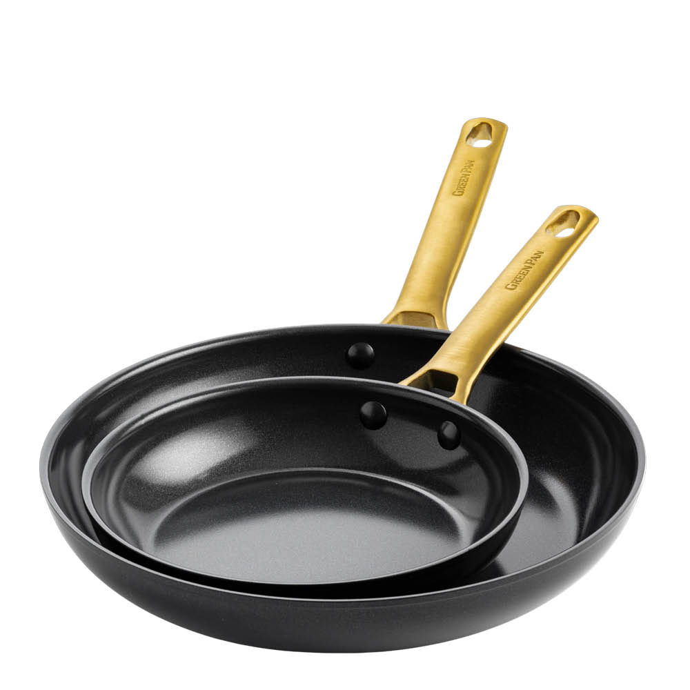 GreenPan Padova Reserve keramisk stekpanna 2 delar 20+26 cm Black