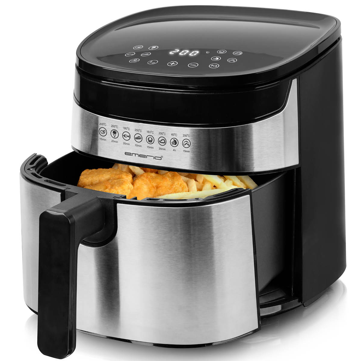 EMERIO Emerio Airfryer 4,5 L Ruostumaton