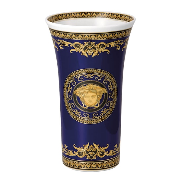 Medusa vas 26 cm blå