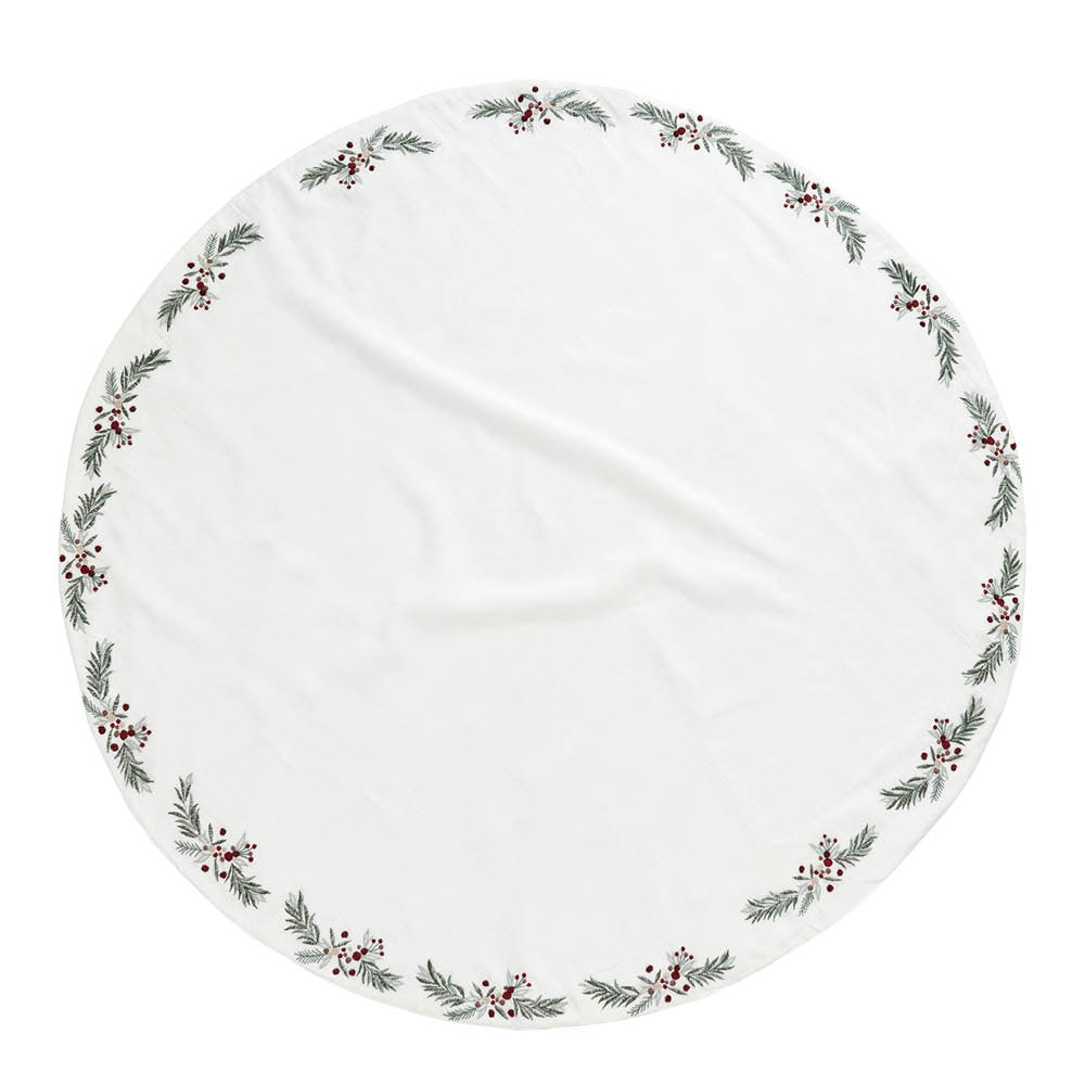 Lene Bjerre Penine Joulukuusen matto 110 cm Valkoinen